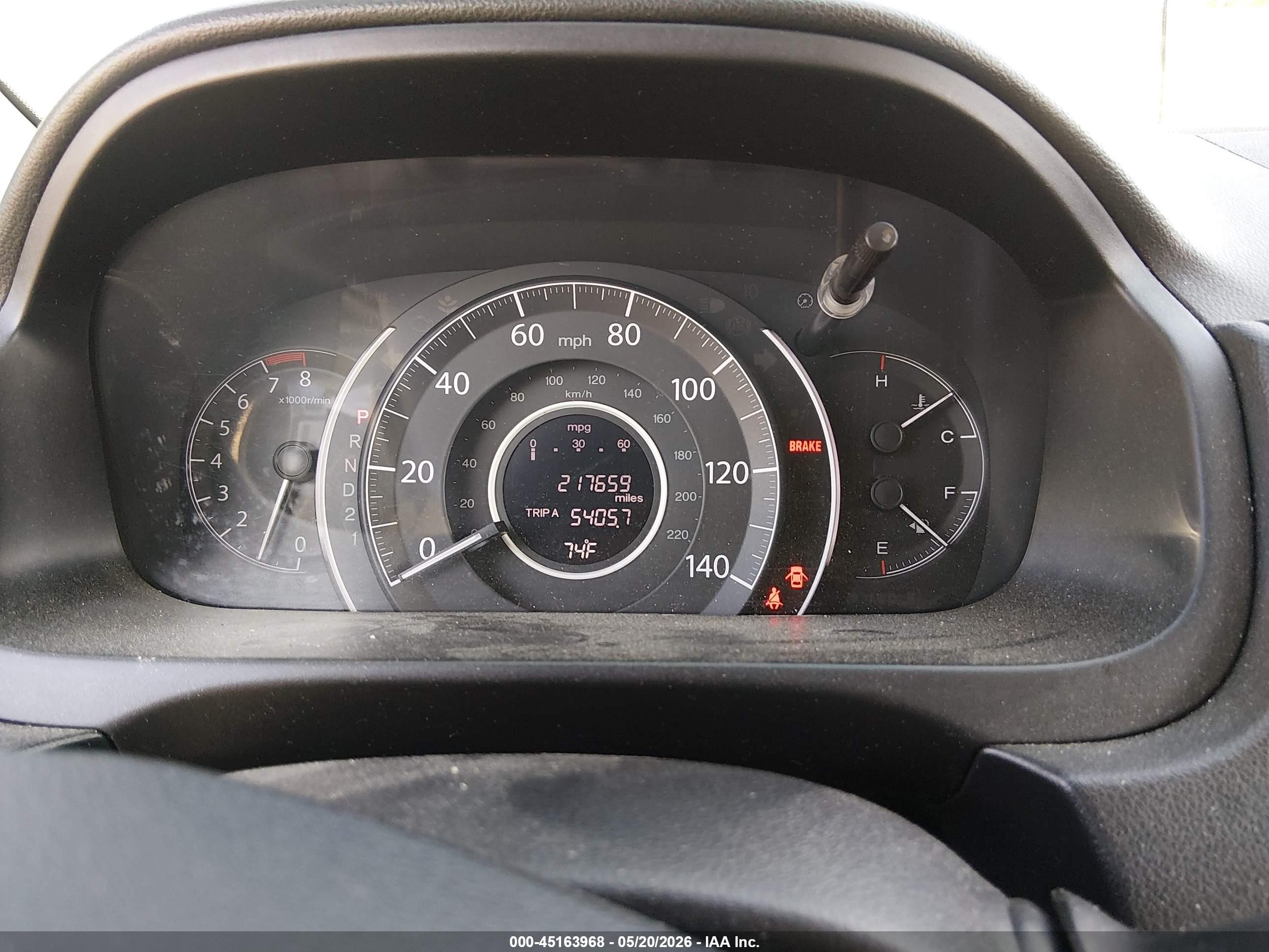 2013 Honda Cr-v Lx Gray vin: 2HKRM4H37DH651040