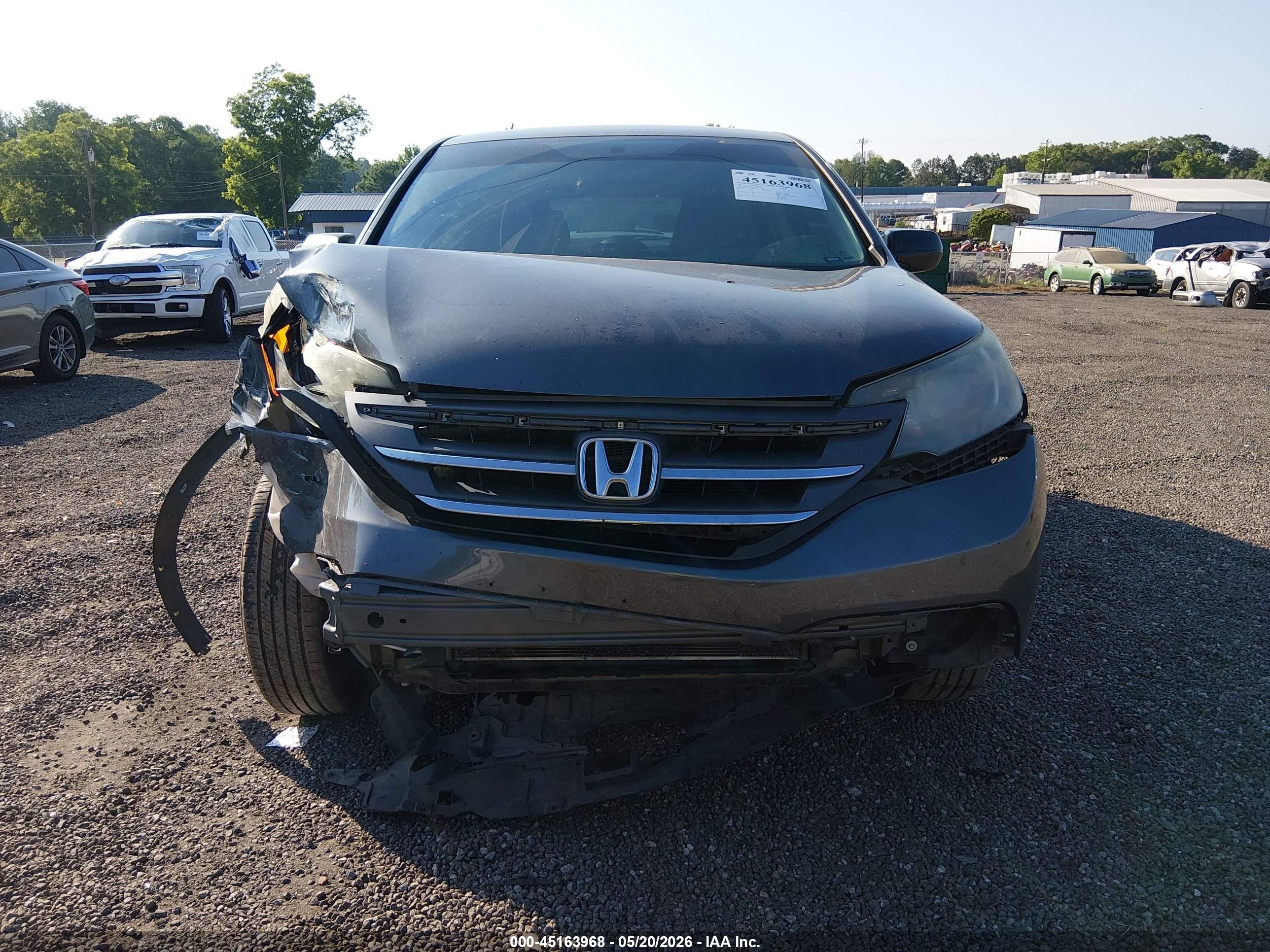 2013 Honda Cr-v Lx Gray vin: 2HKRM4H37DH651040