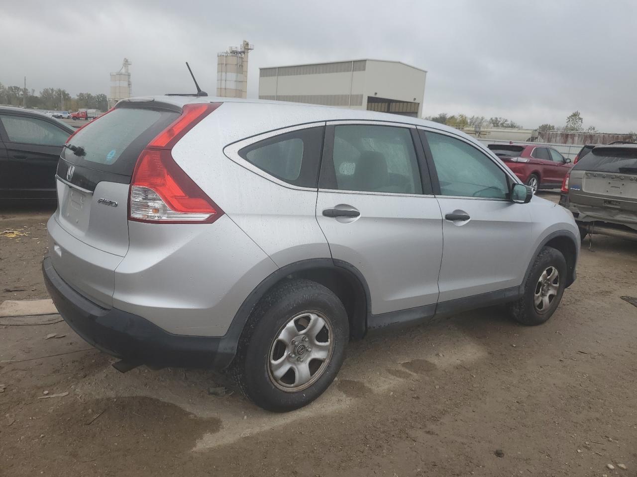 2013 Honda Cr-v Lx Silver vin: 2HKRM4H37DH651474