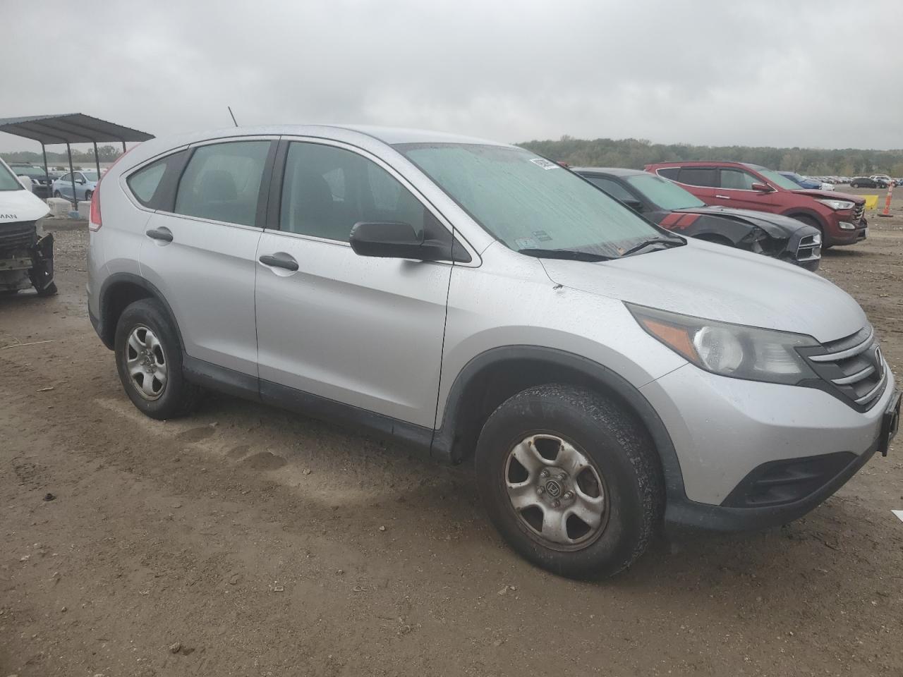 2013 Honda Cr-v Lx Silver vin: 2HKRM4H37DH651474