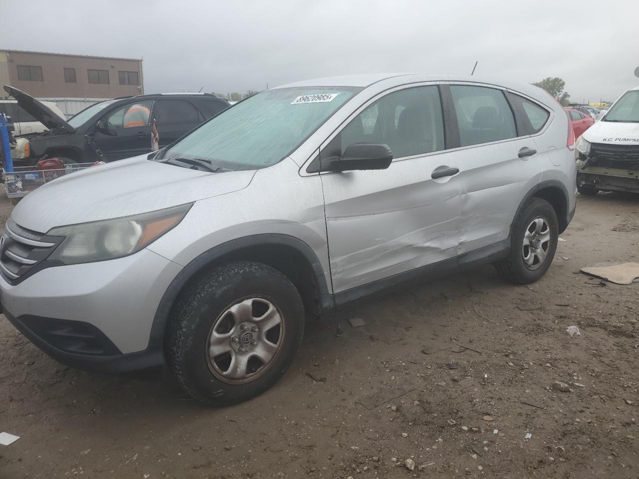 2013 Honda Cr-v Lx Silver vin: 2HKRM4H37DH651474