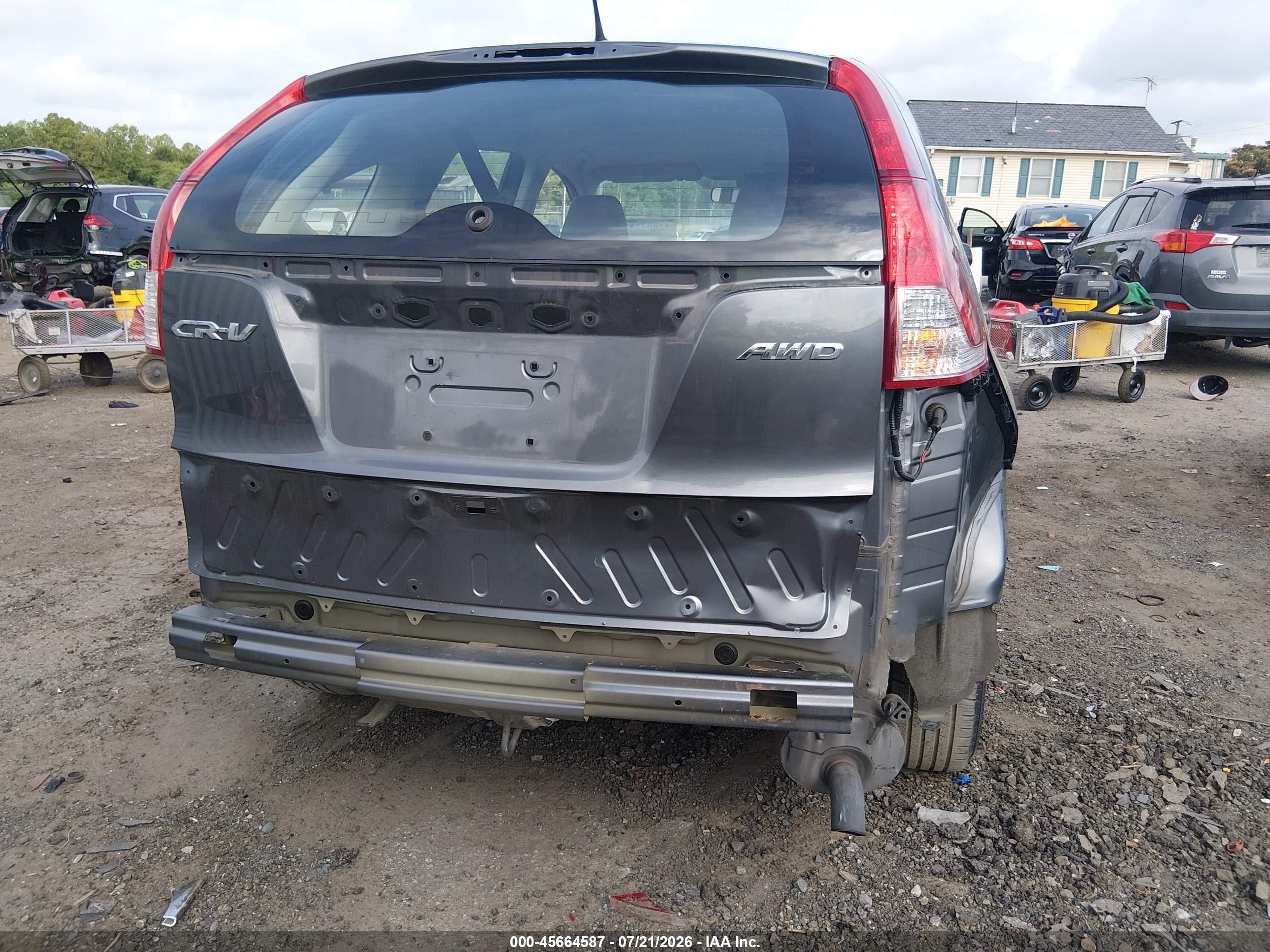 2013 Honda Cr-v Lx Silver vin: 2HKRM4H37DH671045