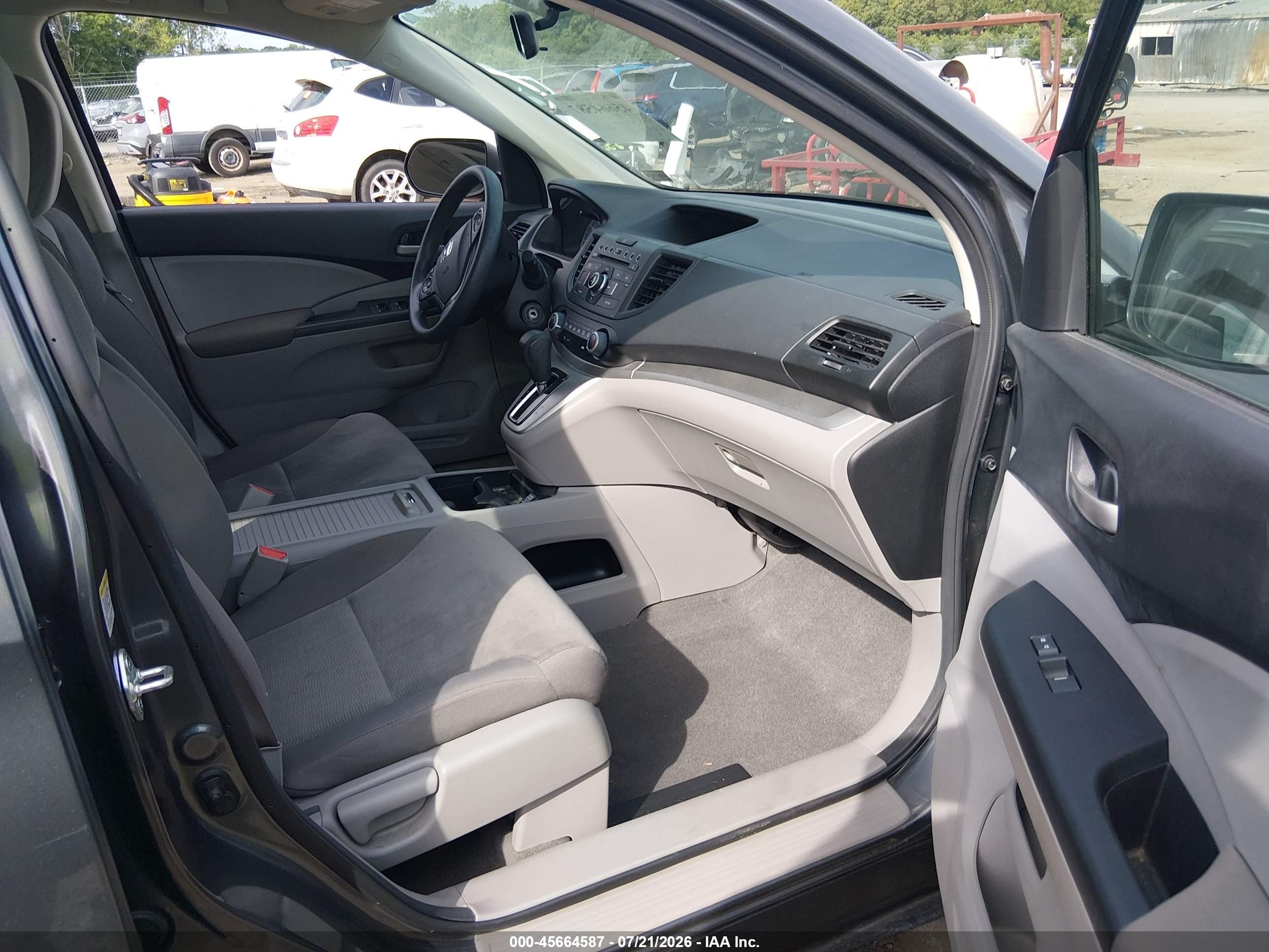 2013 Honda Cr-v Lx Silver vin: 2HKRM4H37DH671045