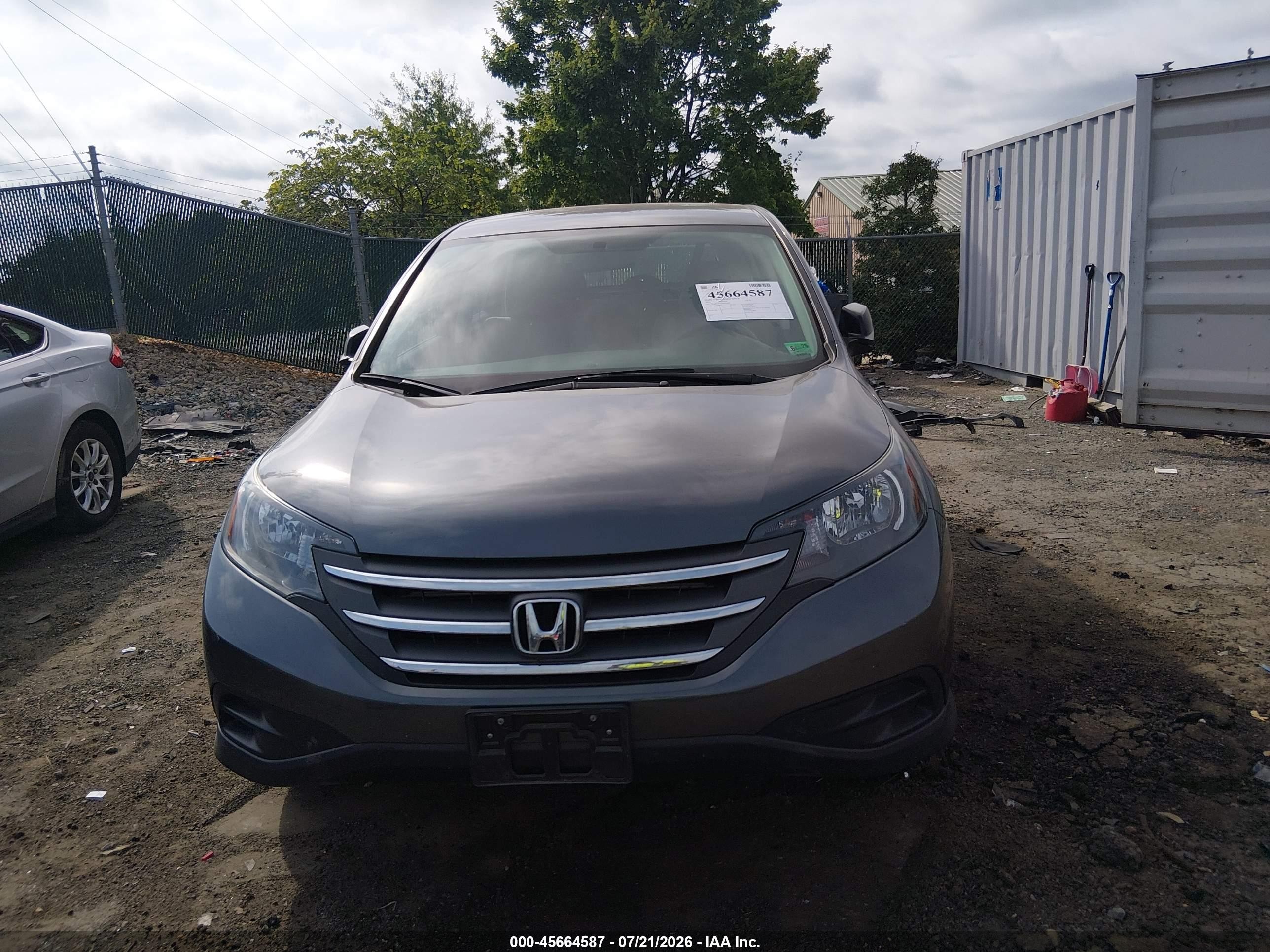 2013 Honda Cr-v Lx Silver vin: 2HKRM4H37DH671045