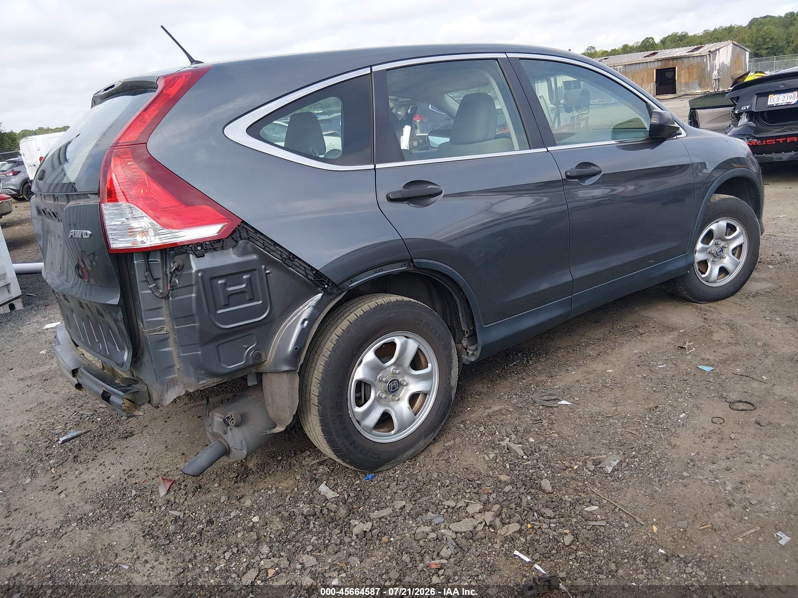 2013 Honda Cr-v Lx Silver vin: 2HKRM4H37DH671045