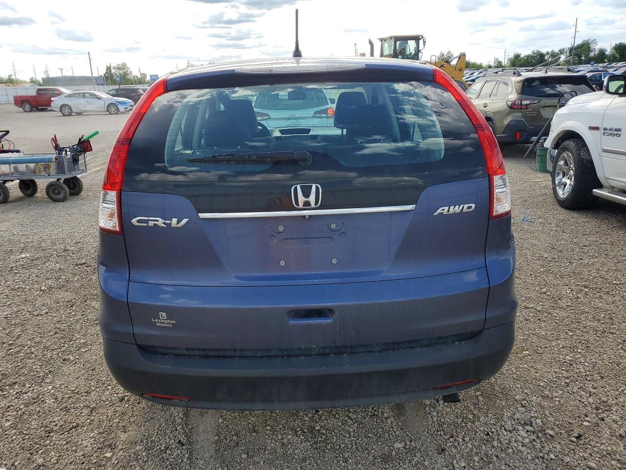 2013 Honda Cr-v Lx Blue vin: 2HKRM4H37DH687875