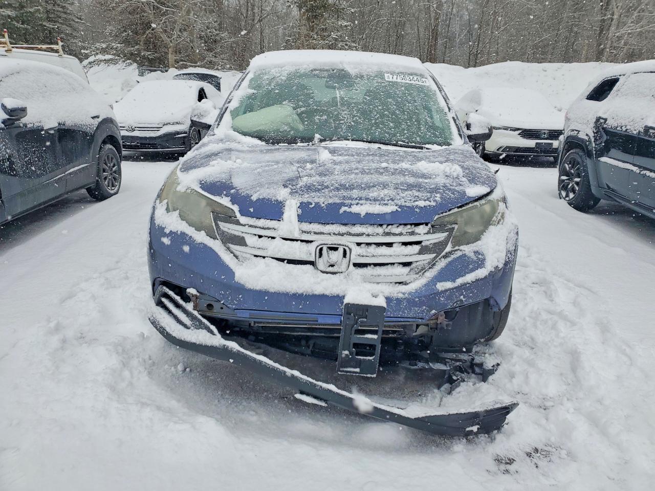 2014 Honda Cr-v Lx Blue vin: 2HKRM4H37EH109535