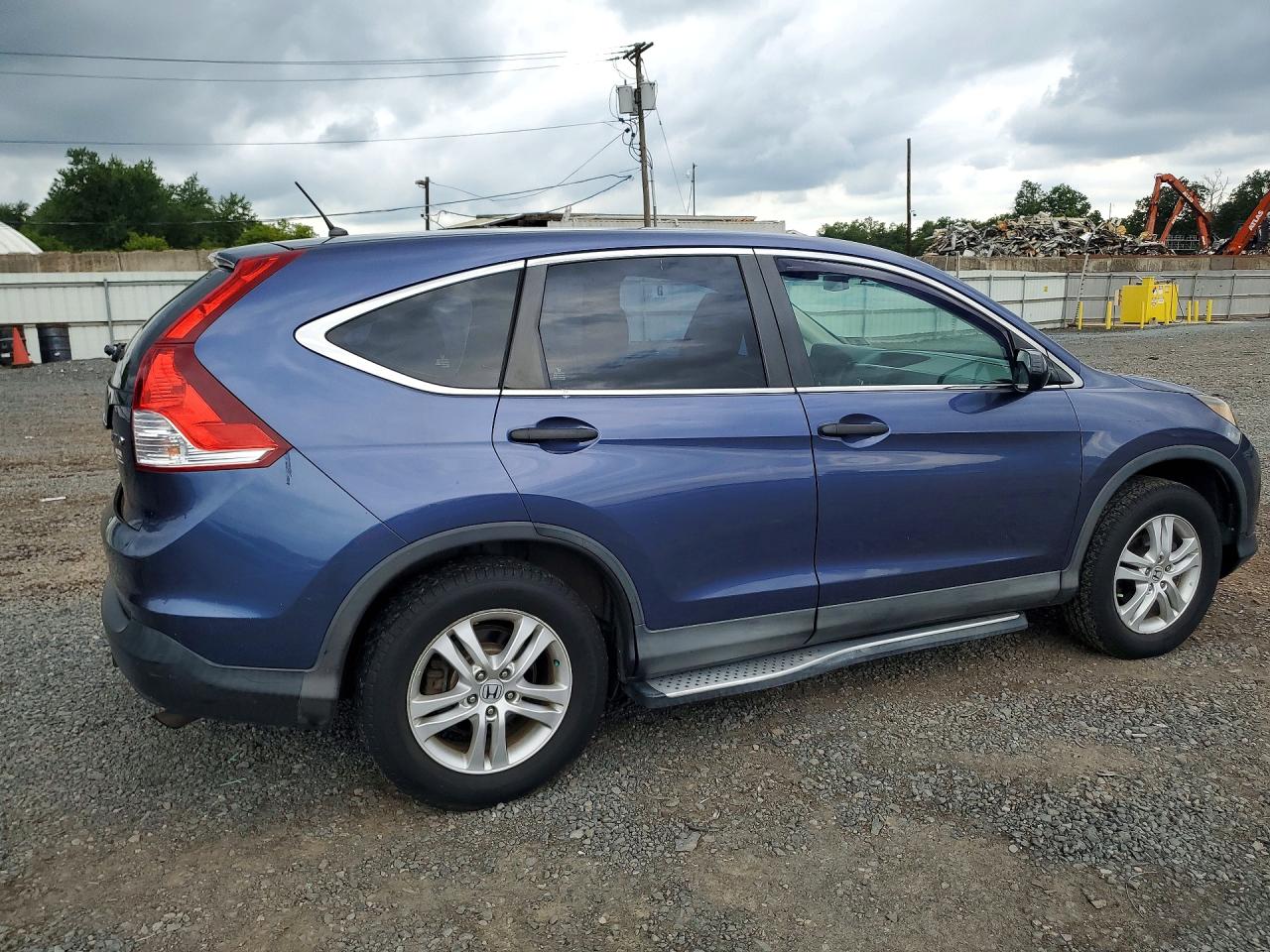 2014 Honda Cr-v Lx Blue vin: 2HKRM4H37EH600316