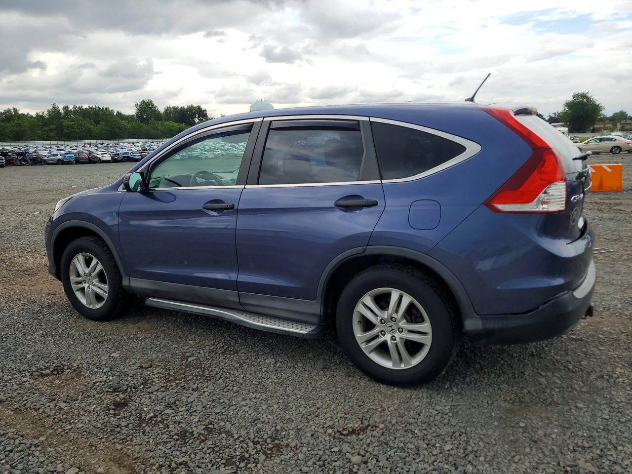 2014 Honda Cr-v Lx Blue vin: 2HKRM4H37EH600316