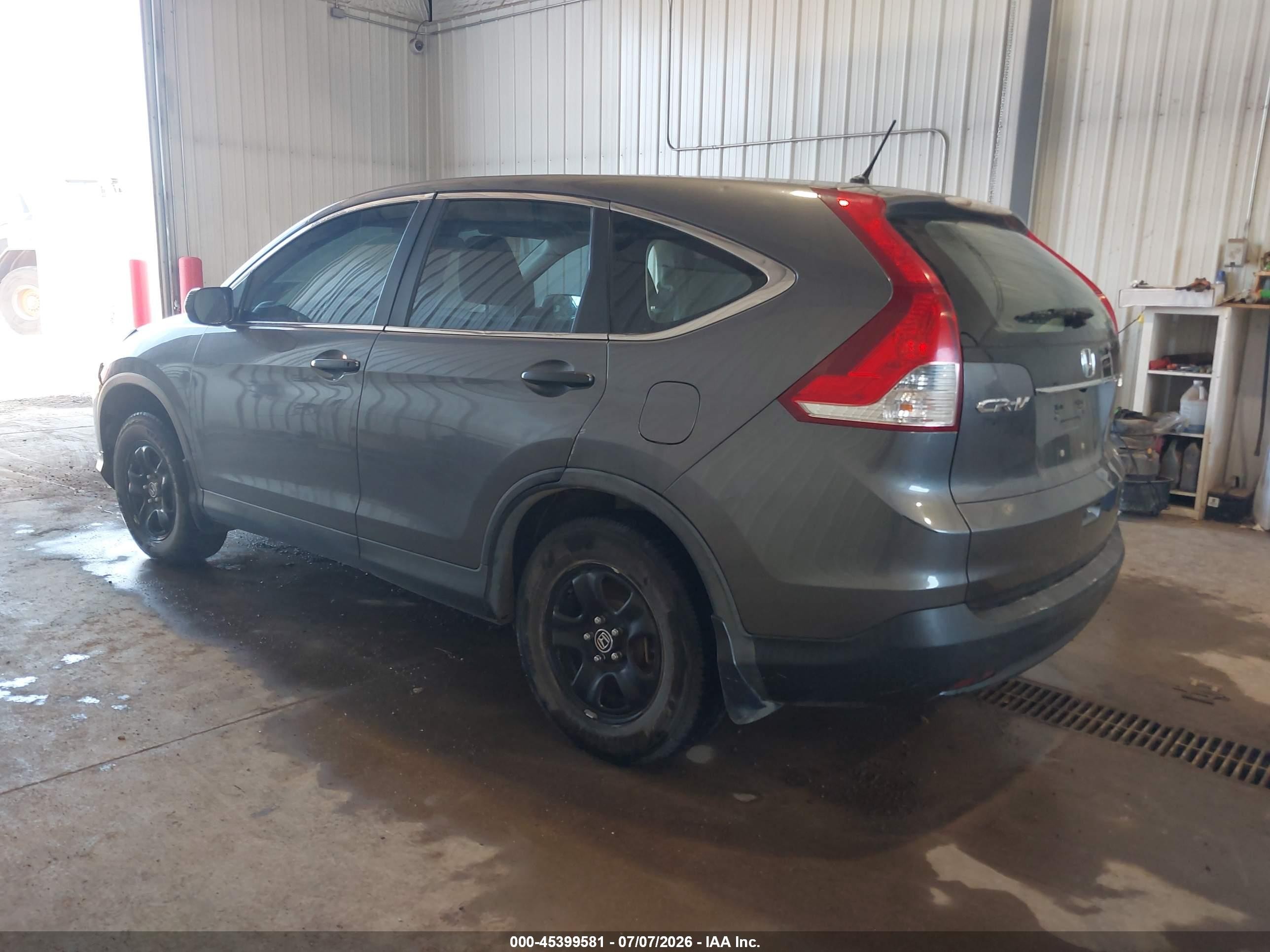2014 Honda Cr-v Lx Gray vin: 2HKRM4H37EH607623
