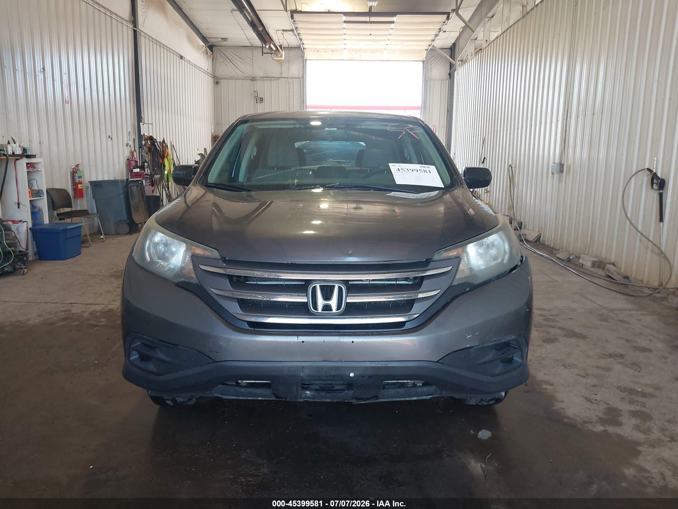 2014 Honda Cr-v Lx Gray vin: 2HKRM4H37EH607623