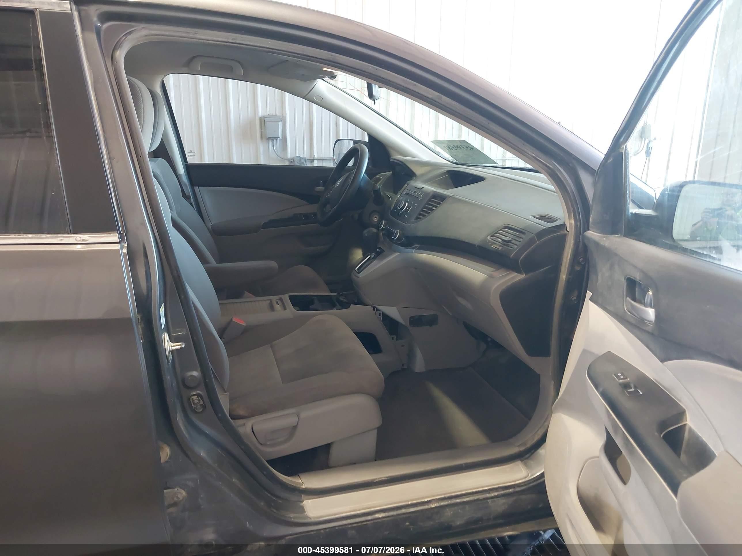 2014 Honda Cr-v Lx Gray vin: 2HKRM4H37EH607623