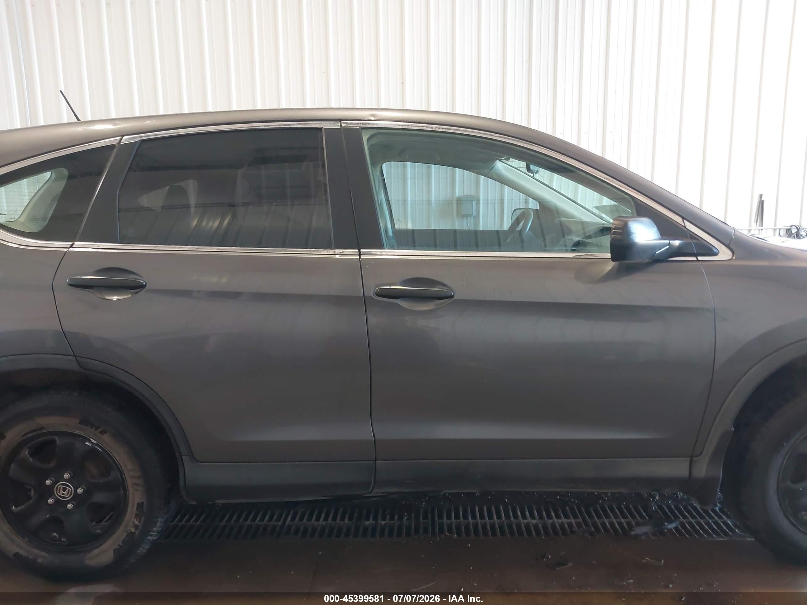 2014 Honda Cr-v Lx Gray vin: 2HKRM4H37EH607623