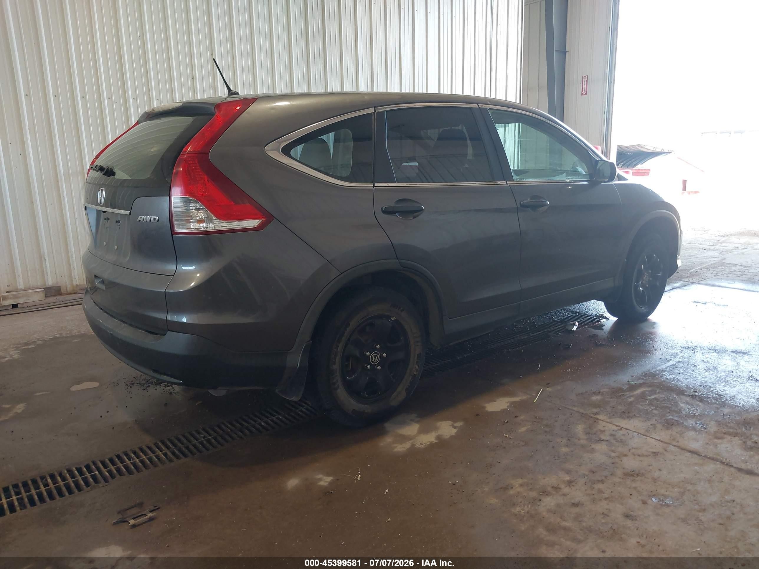 2014 Honda Cr-v Lx Gray vin: 2HKRM4H37EH607623