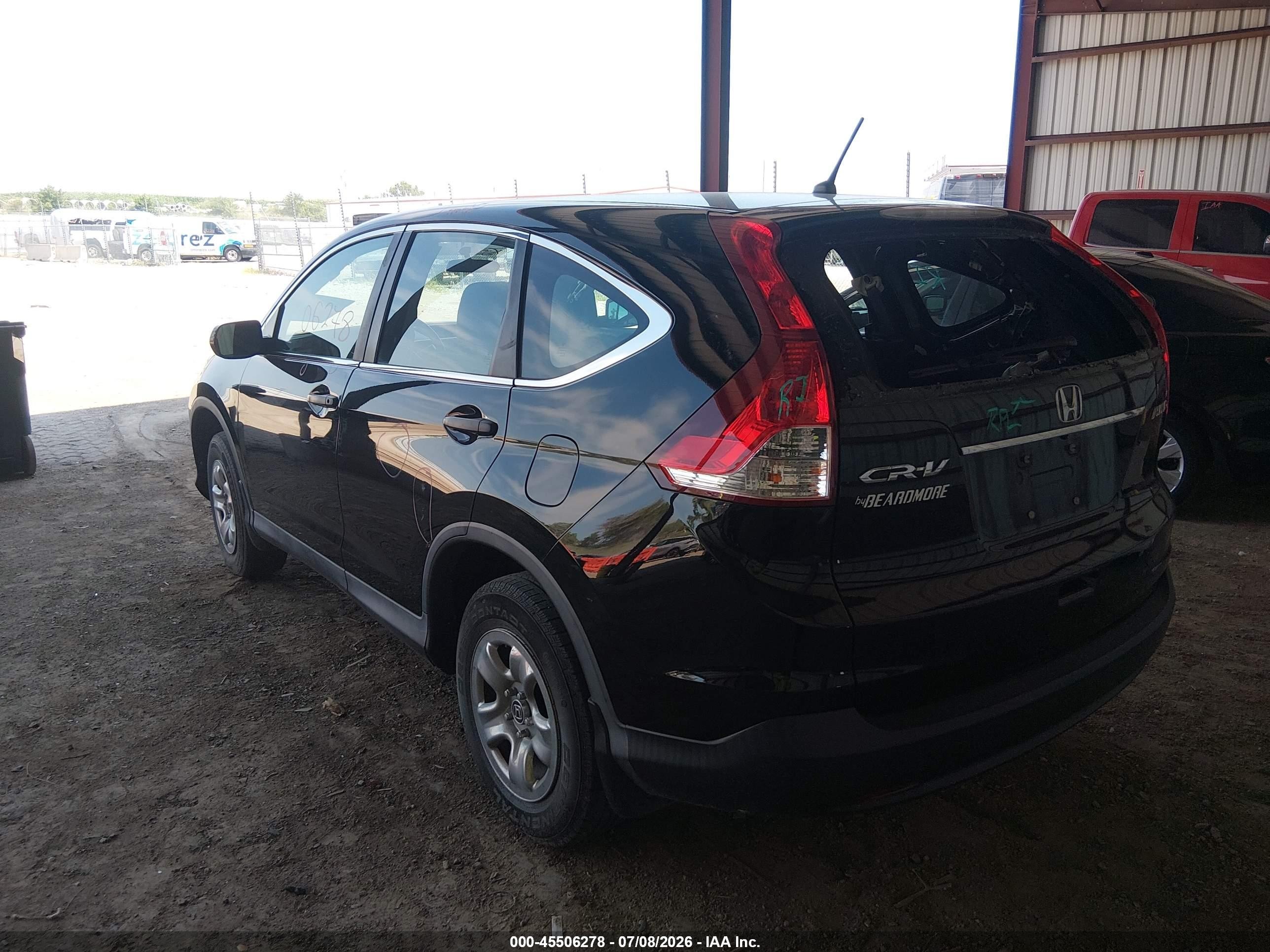 2014 Honda Cr-v Lx Black vin: 2HKRM4H37EH635910