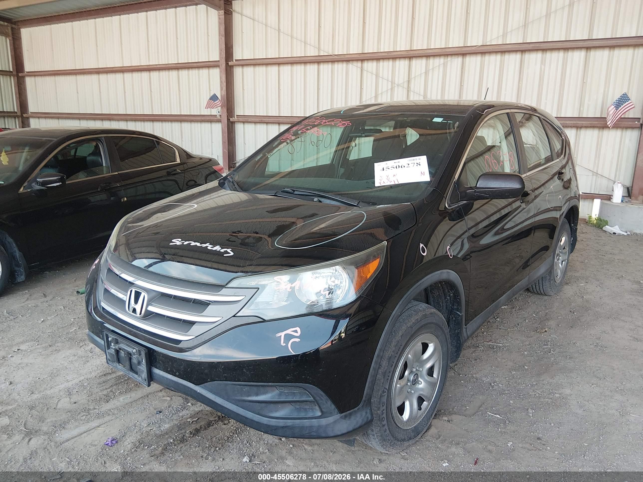 2014 Honda Cr-v Lx Black vin: 2HKRM4H37EH635910