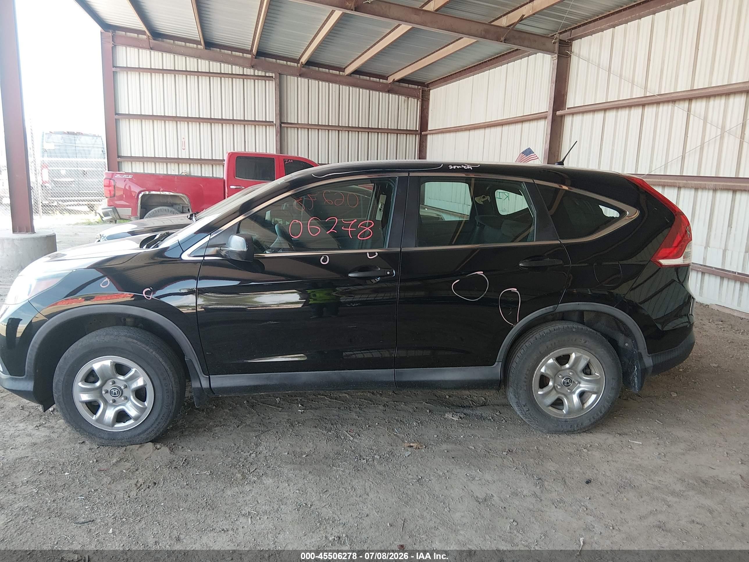 2014 Honda Cr-v Lx Black vin: 2HKRM4H37EH635910