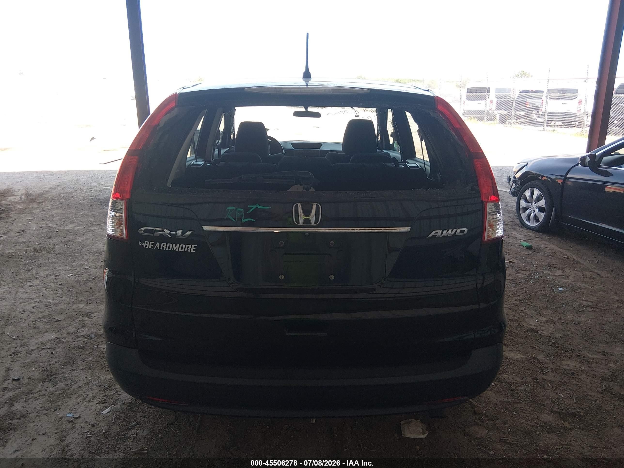 2014 Honda Cr-v Lx Black vin: 2HKRM4H37EH635910