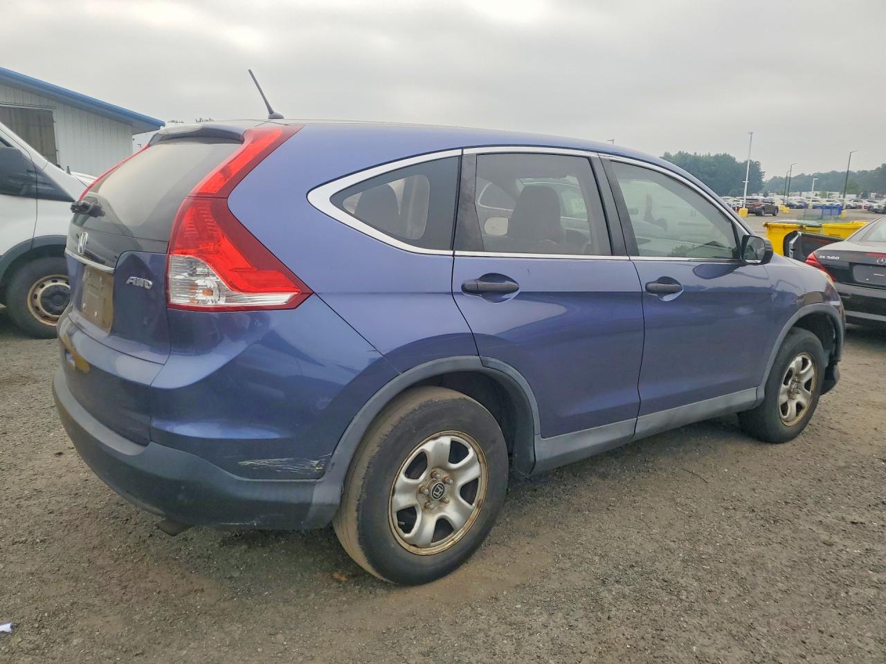 2014 Honda Cr-v Lx Blue vin: 2HKRM4H37EH644073