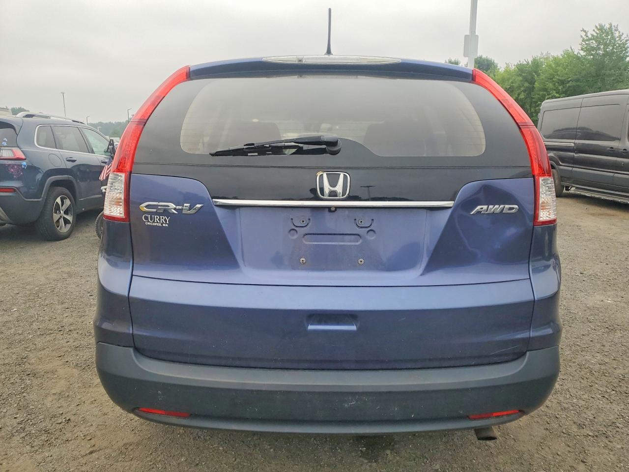 2014 Honda Cr-v Lx Blue vin: 2HKRM4H37EH644073