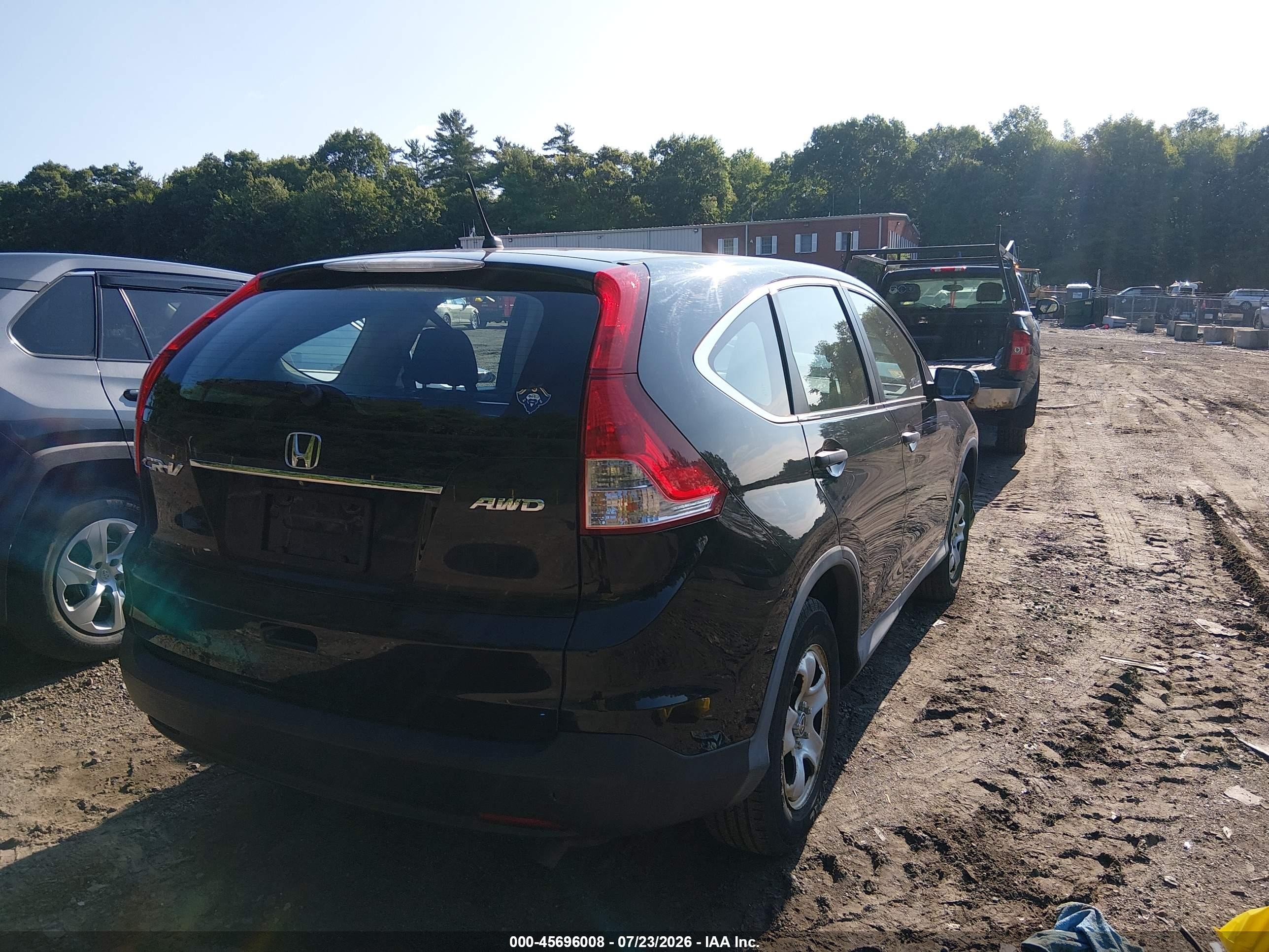 2014 Honda Cr-v Lx Blue vin: 2HKRM4H37EH673590