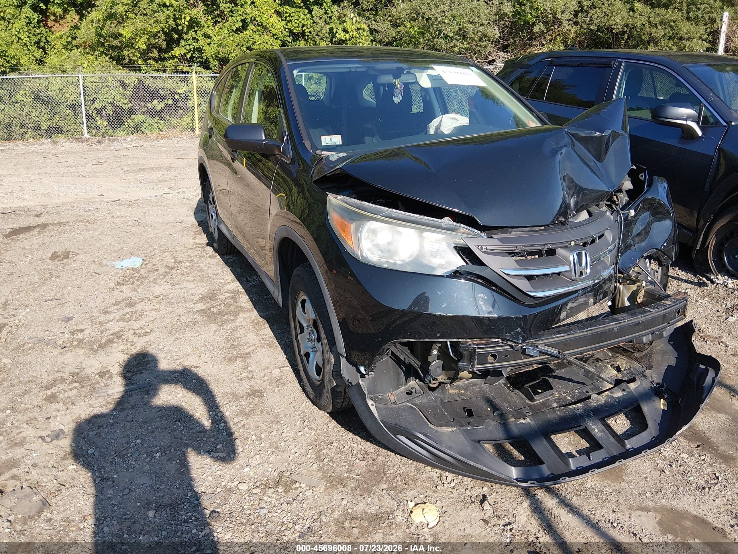 2014 Honda Cr-v Lx Blue vin: 2HKRM4H37EH673590