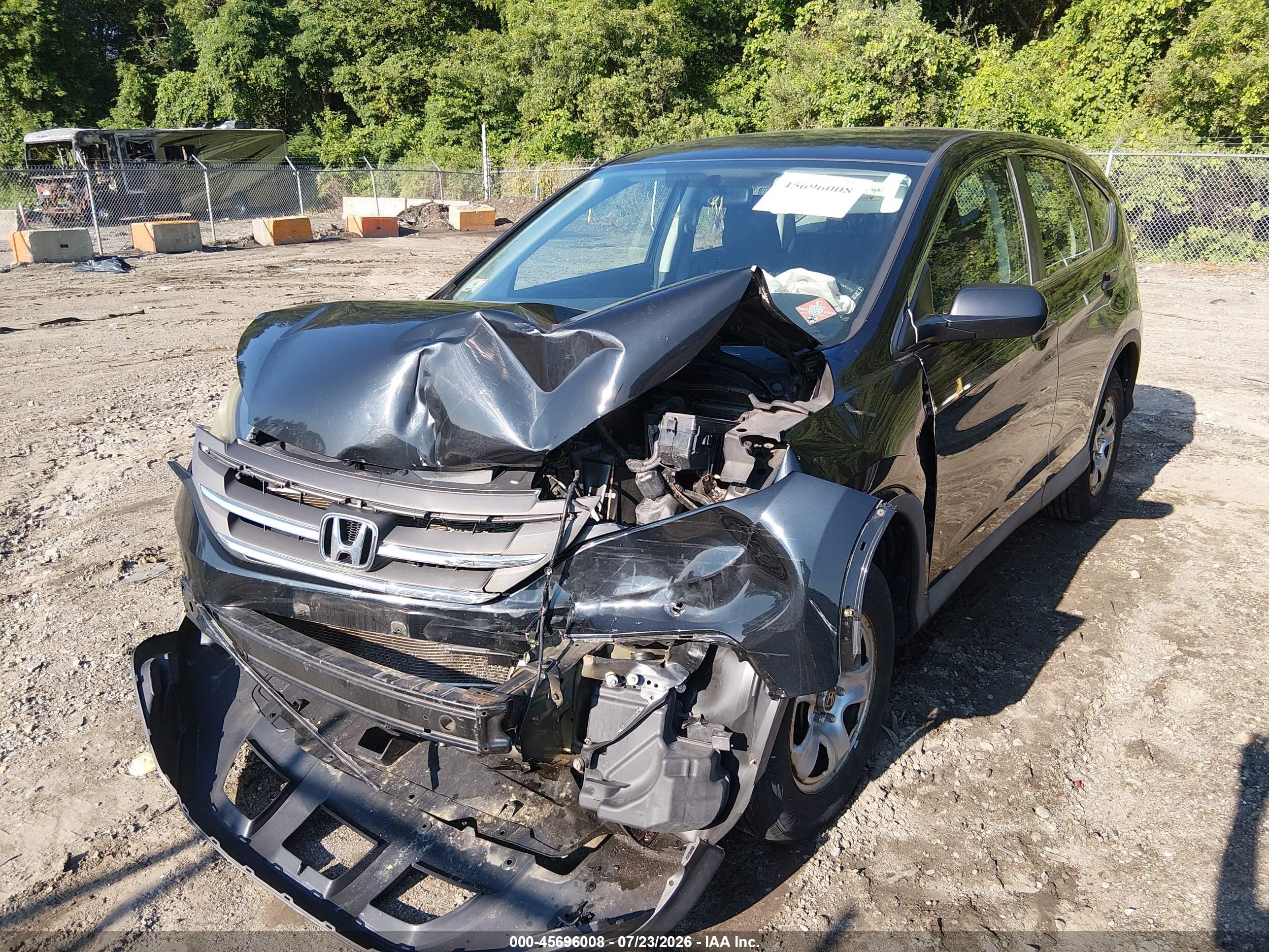 2014 Honda Cr-v Lx Blue vin: 2HKRM4H37EH673590
