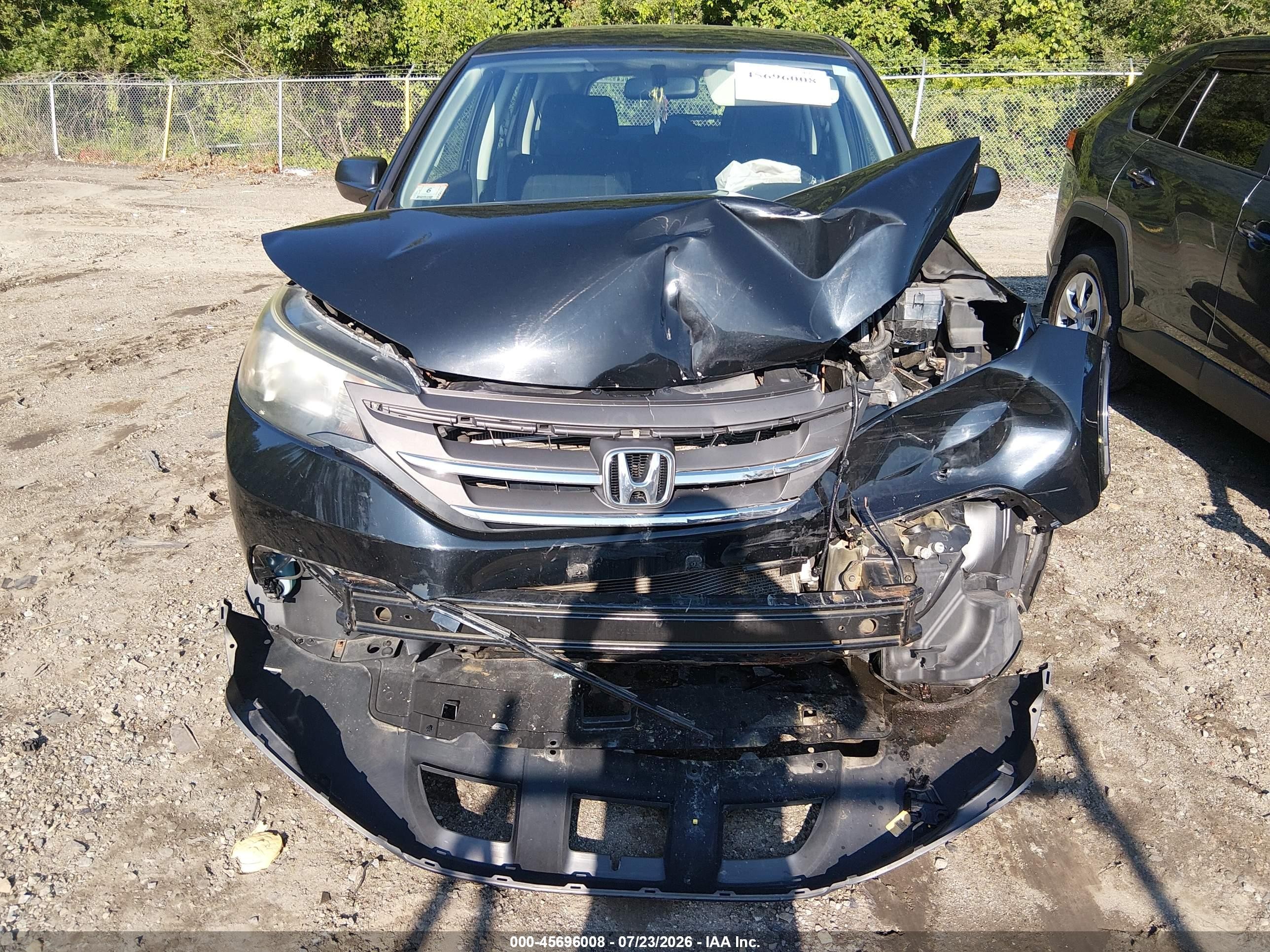 2014 Honda Cr-v Lx Blue vin: 2HKRM4H37EH673590