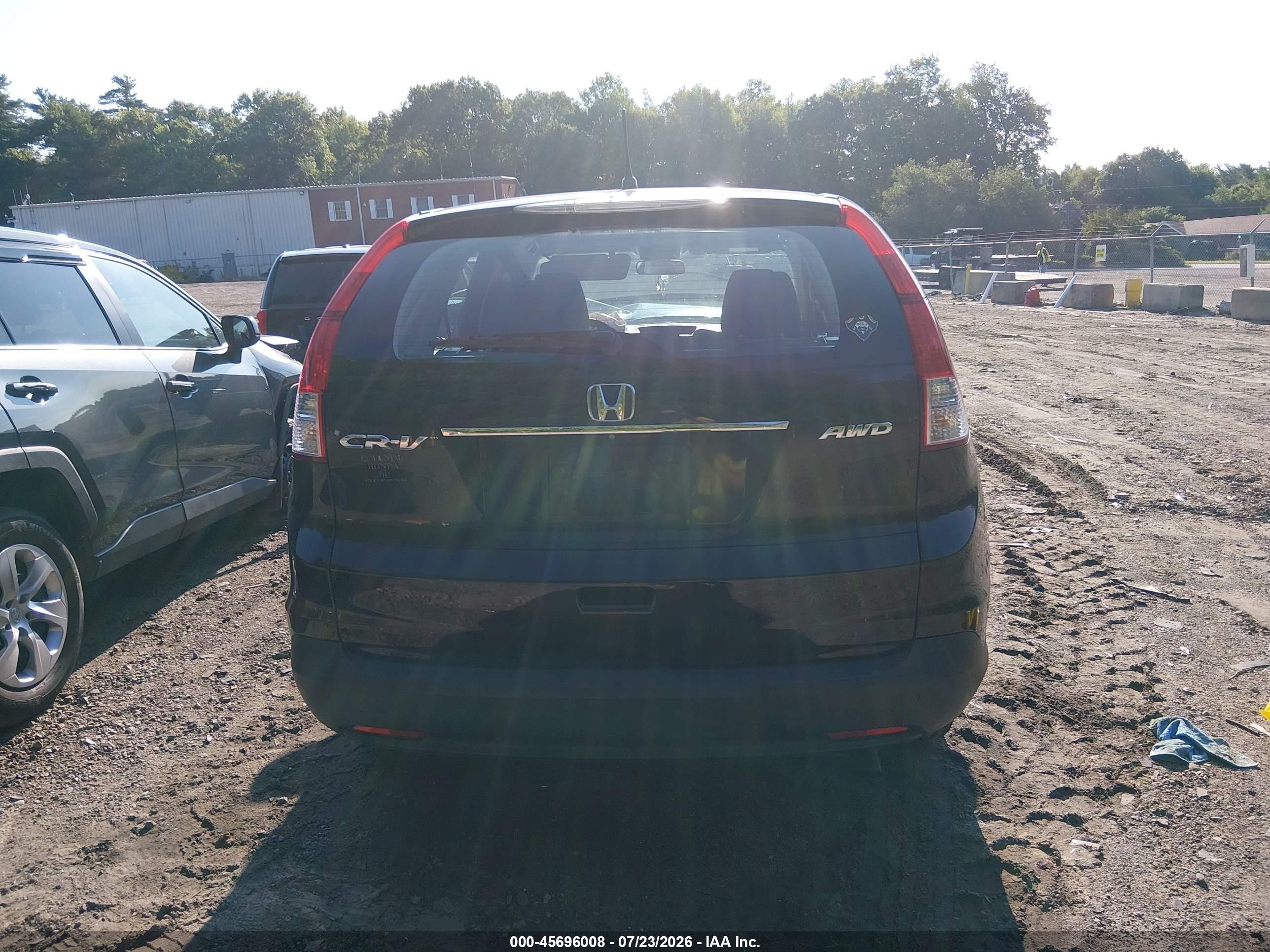 2014 Honda Cr-v Lx Blue vin: 2HKRM4H37EH673590