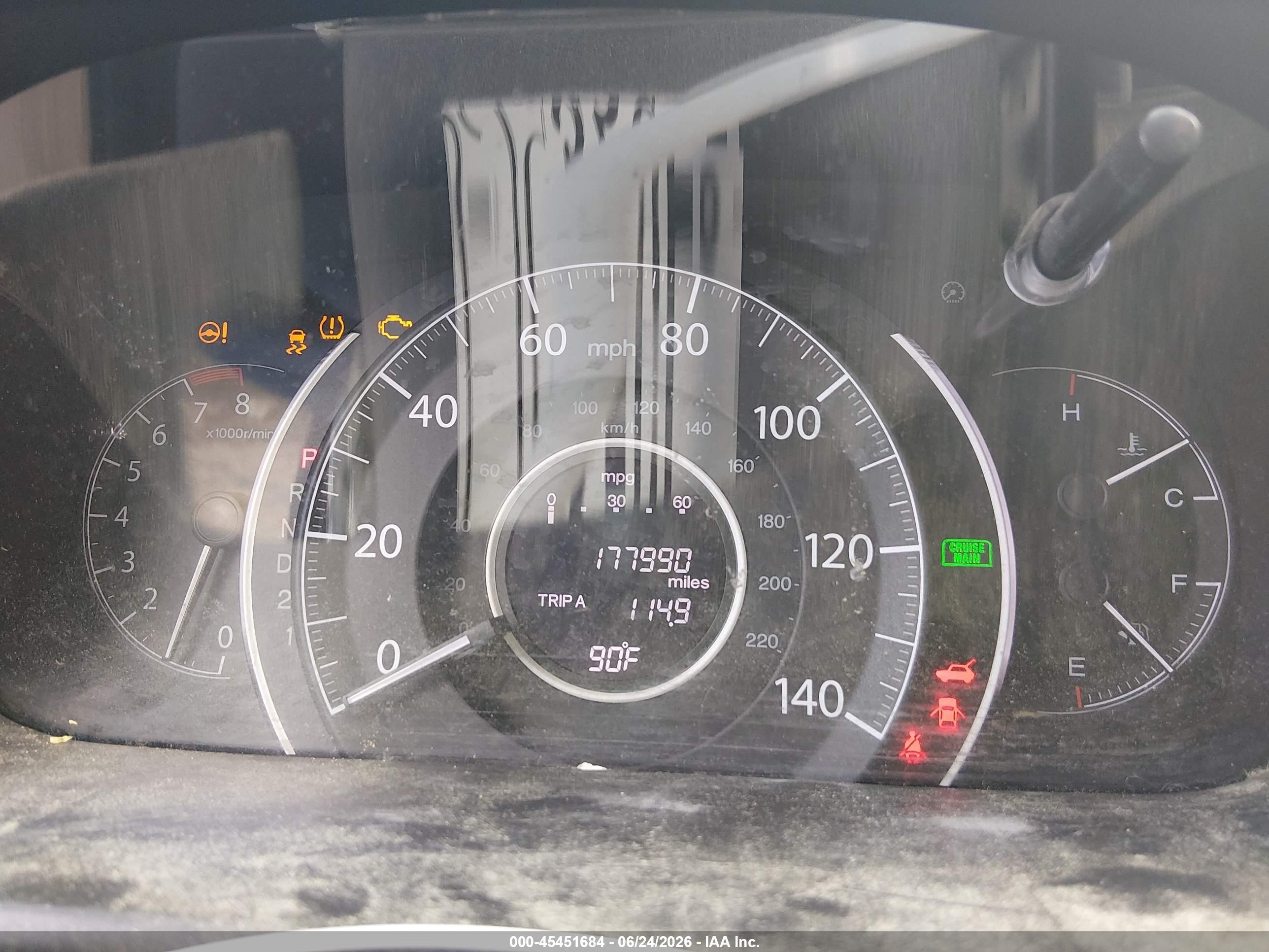 2014 Honda Cr-v Lx Blue vin: 2HKRM4H37EH684864