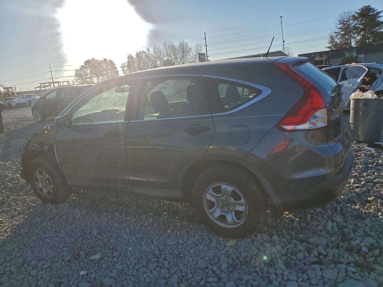 2014 Honda Cr-v Lx Gray vin: 2HKRM4H37EH693354
