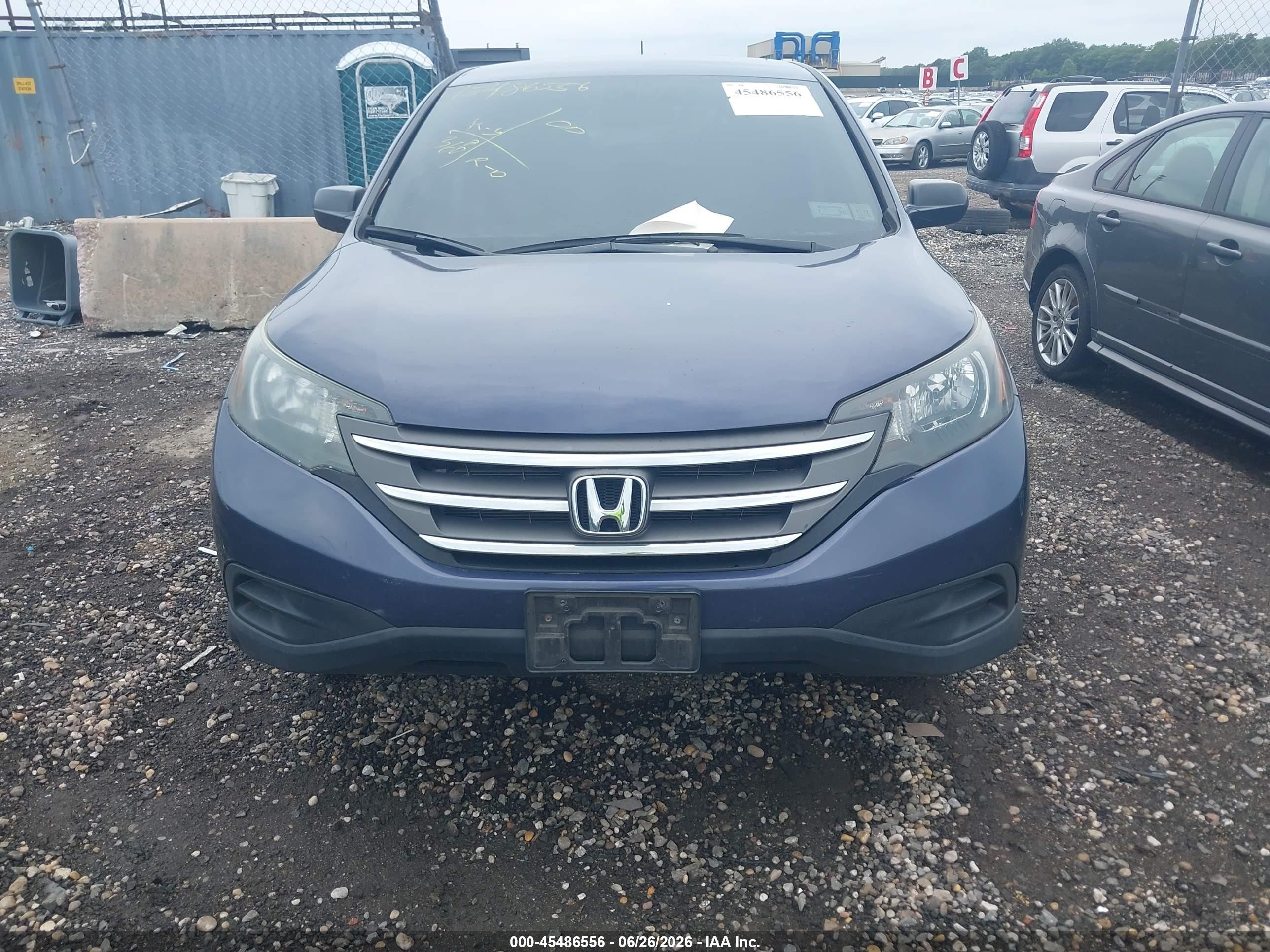 2014 Honda Cr-v Lx Gray vin: 2HKRM4H37EH697209