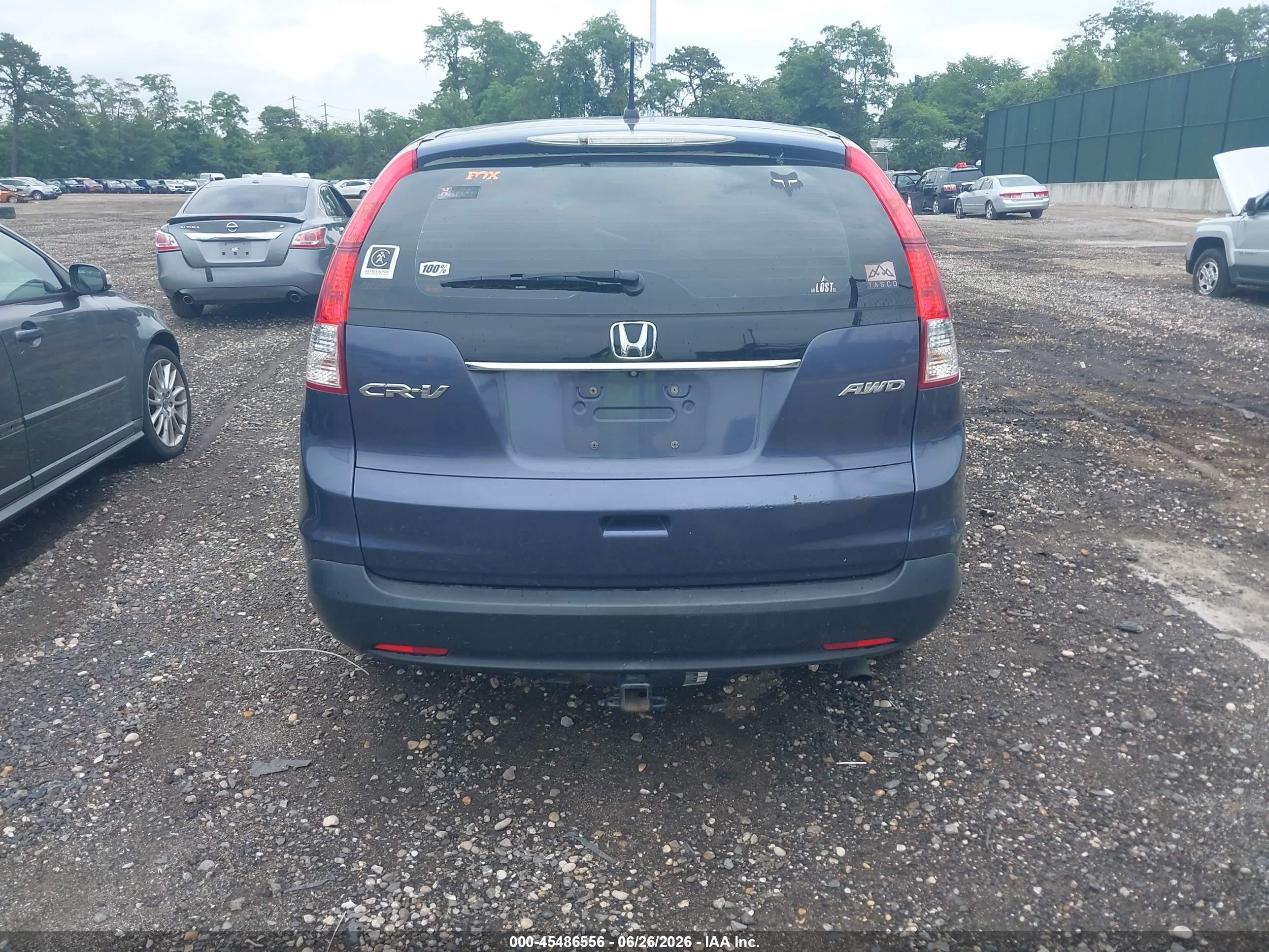 2014 Honda Cr-v Lx Gray vin: 2HKRM4H37EH697209