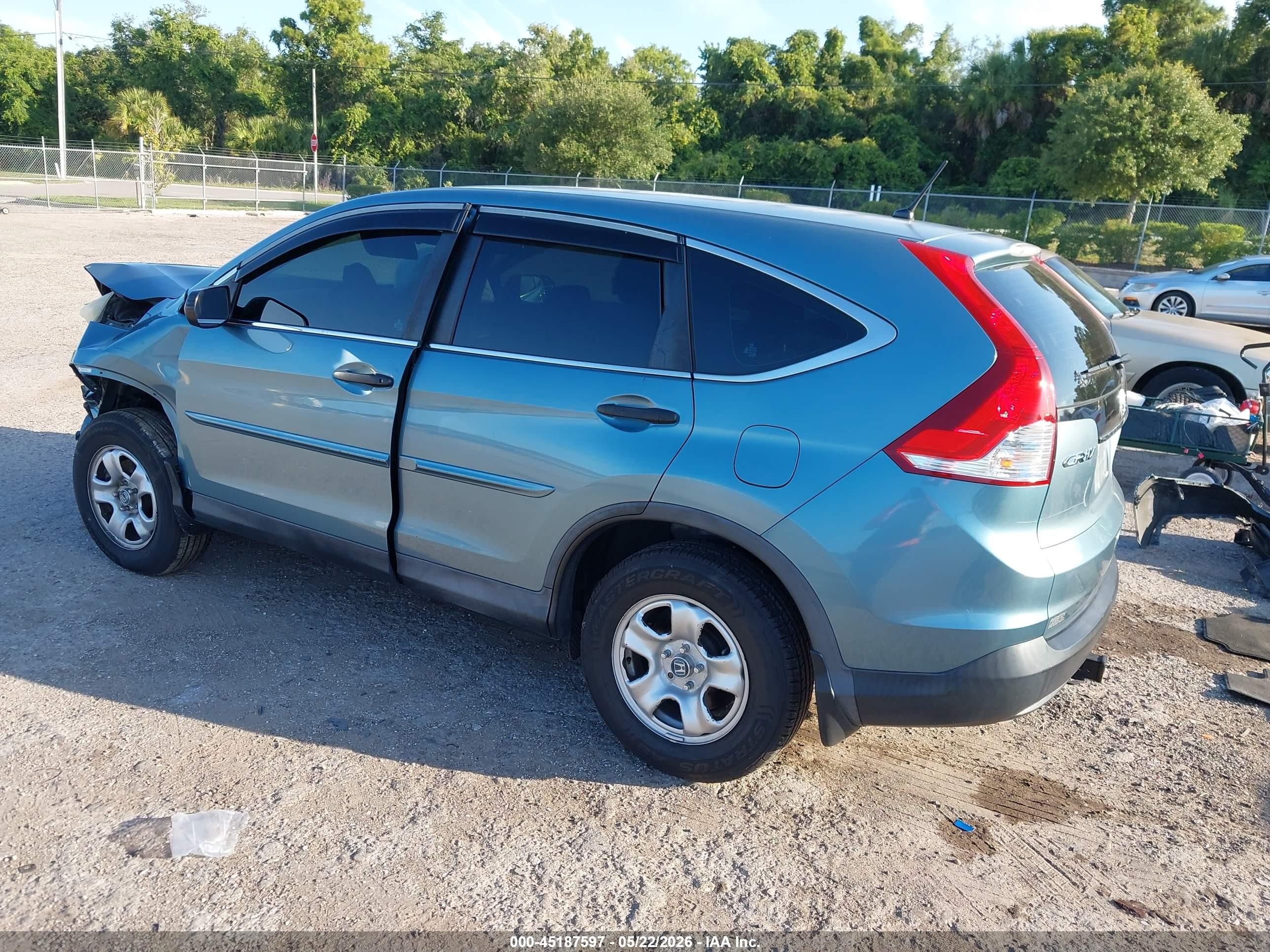 2014 Honda Cr-v Lx Light Blue vin: 2HKRM4H37EH697422