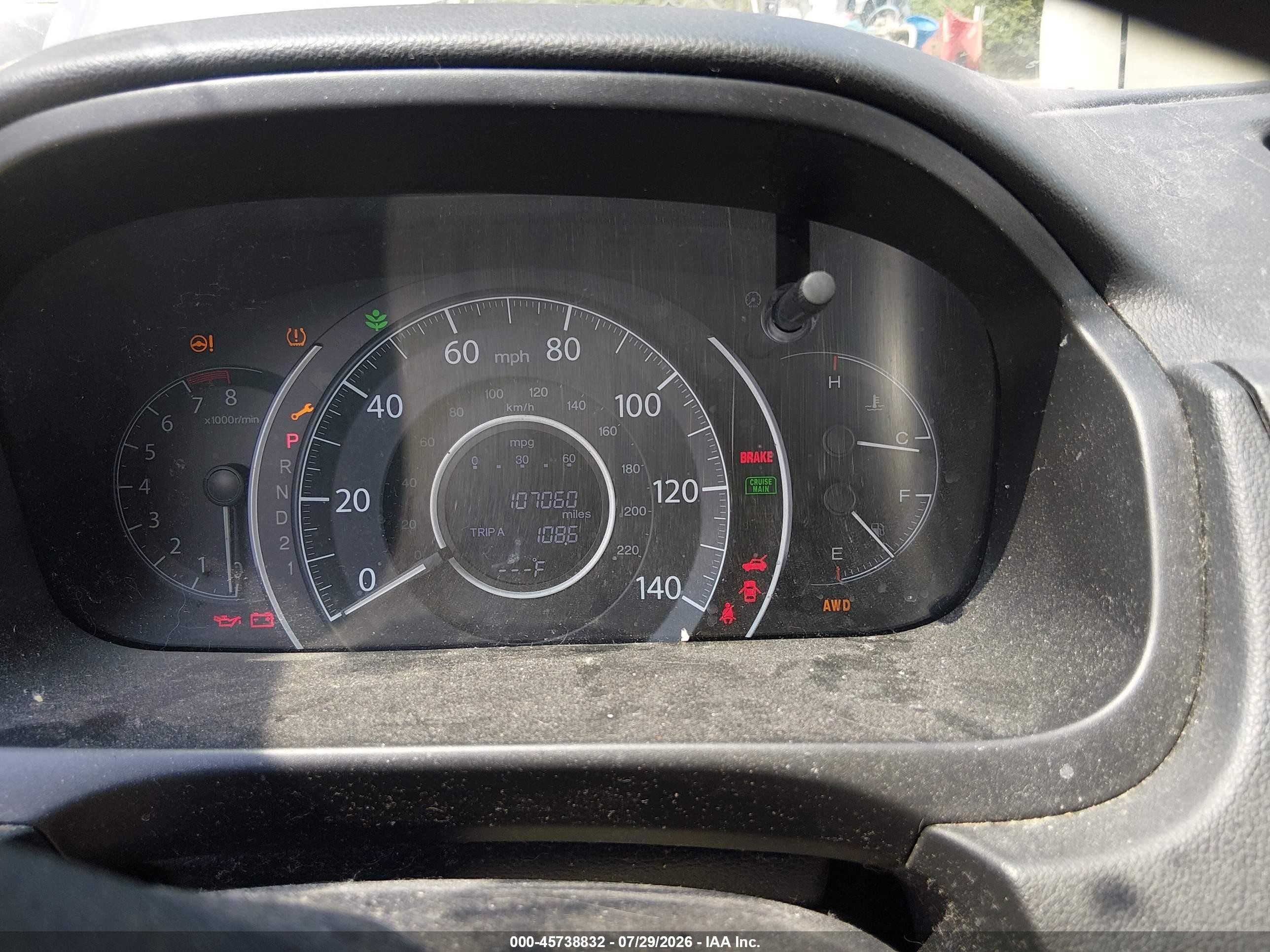 2014 Honda Cr-v Lx Gray vin: 2HKRM4H37EH706457