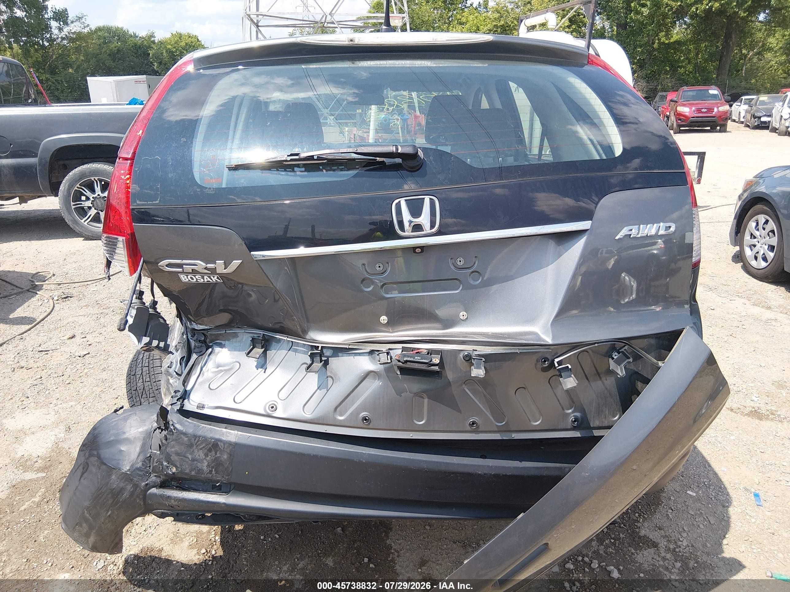 2014 Honda Cr-v Lx Gray vin: 2HKRM4H37EH706457
