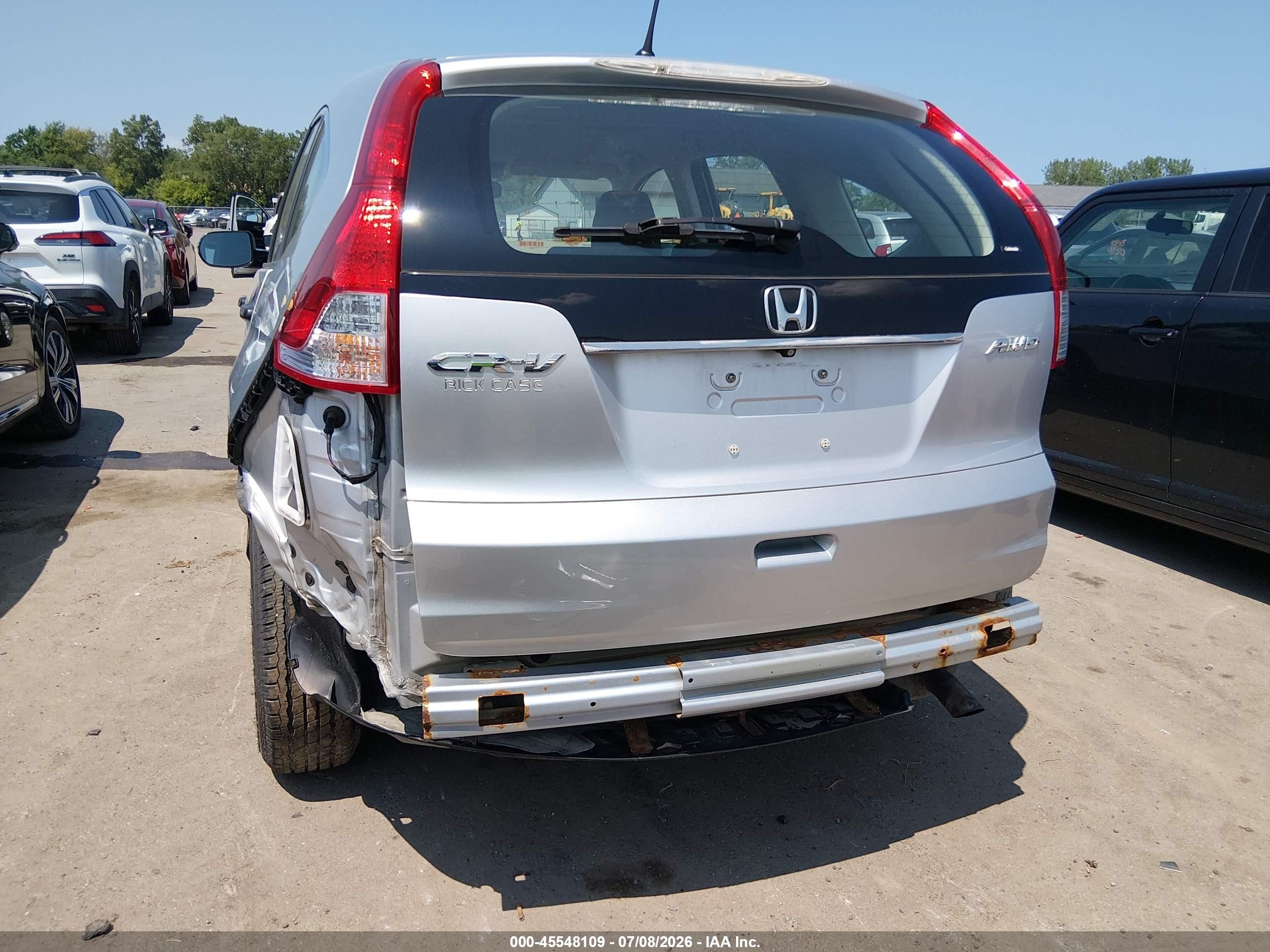 2014 Honda Cr-v Lx Silver vin: 2HKRM4H37EH708175