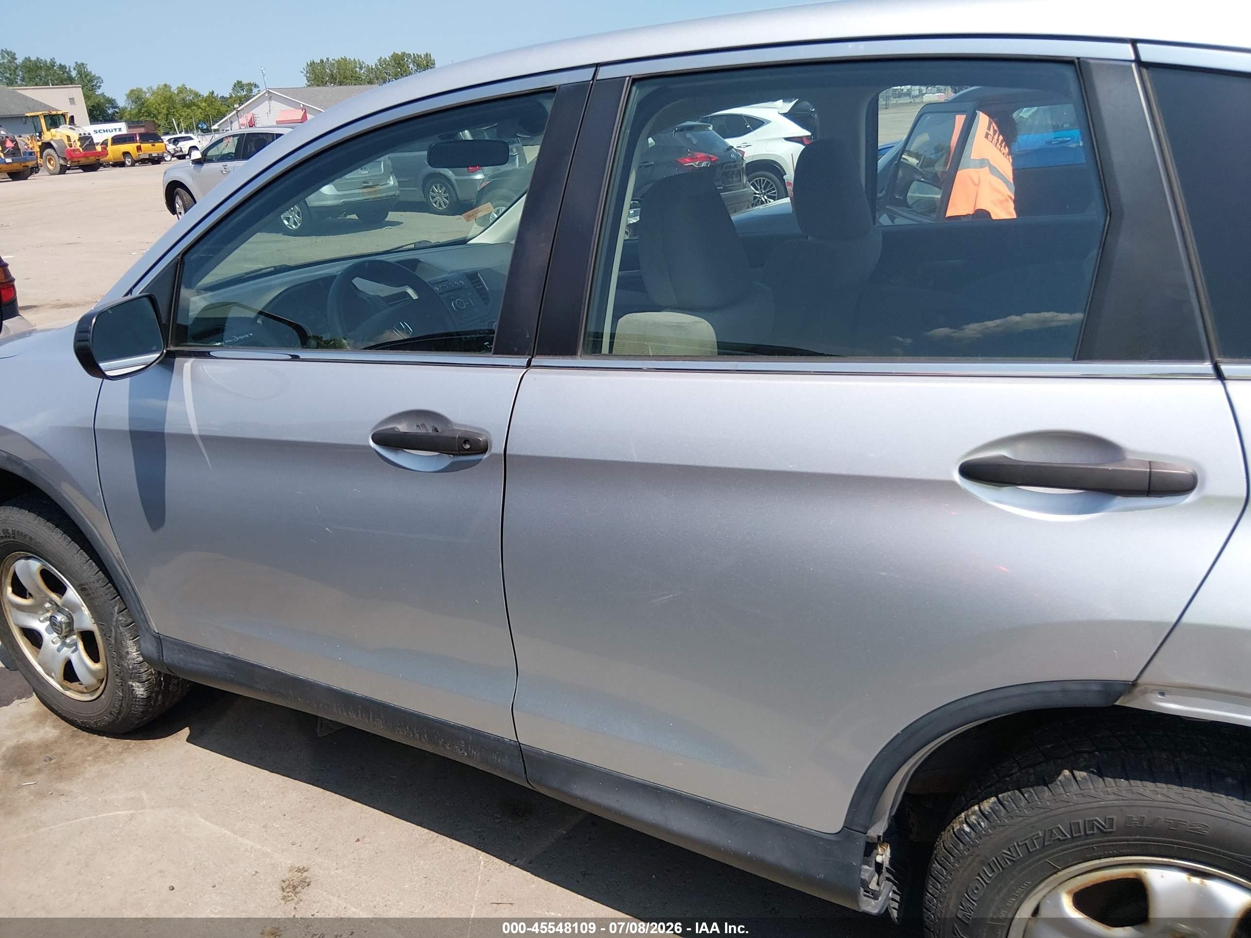 2014 Honda Cr-v Lx Silver vin: 2HKRM4H37EH708175