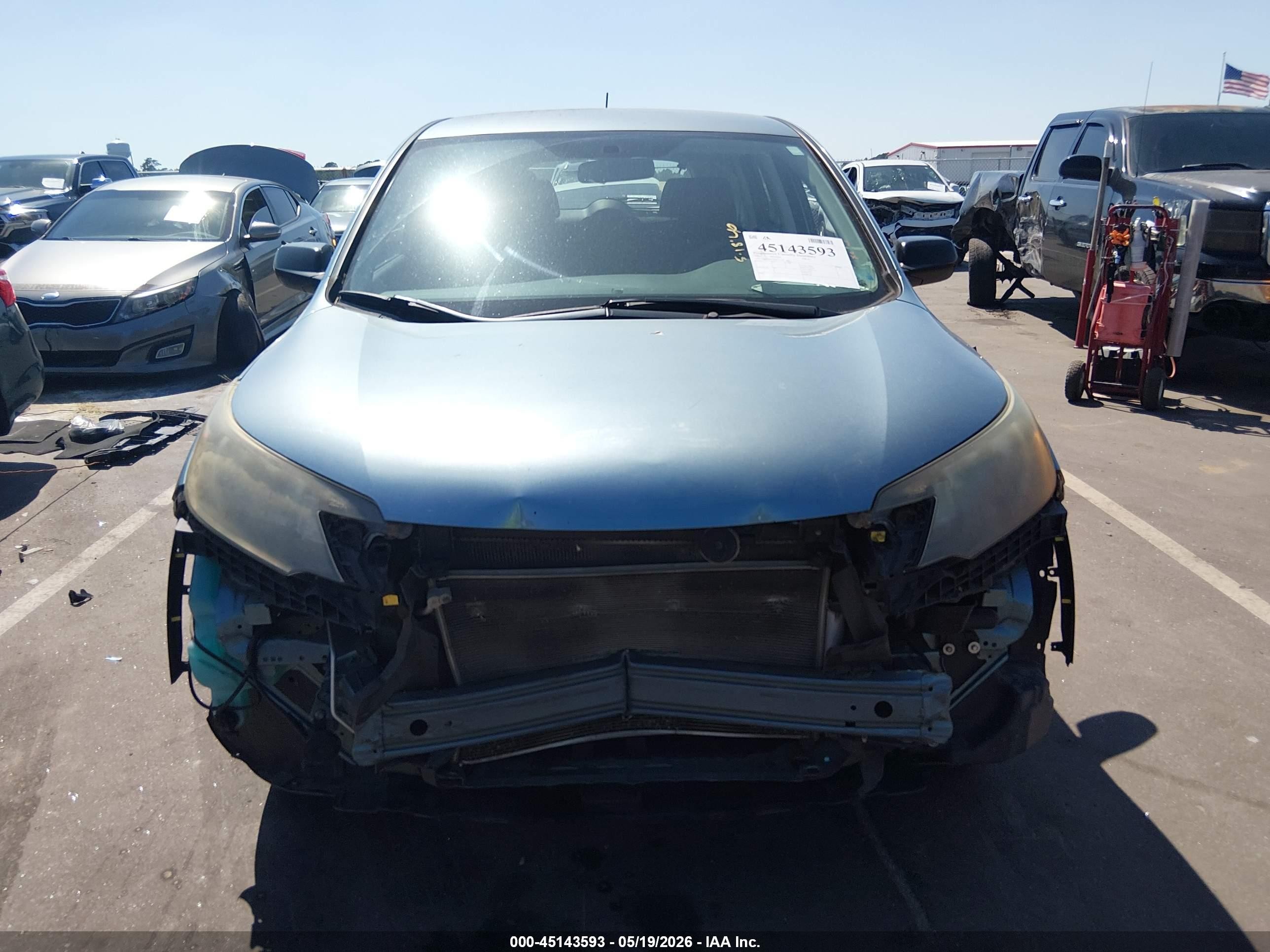 2014 Honda Cr-v Lx Blue vin: 2HKRM4H37EH711769