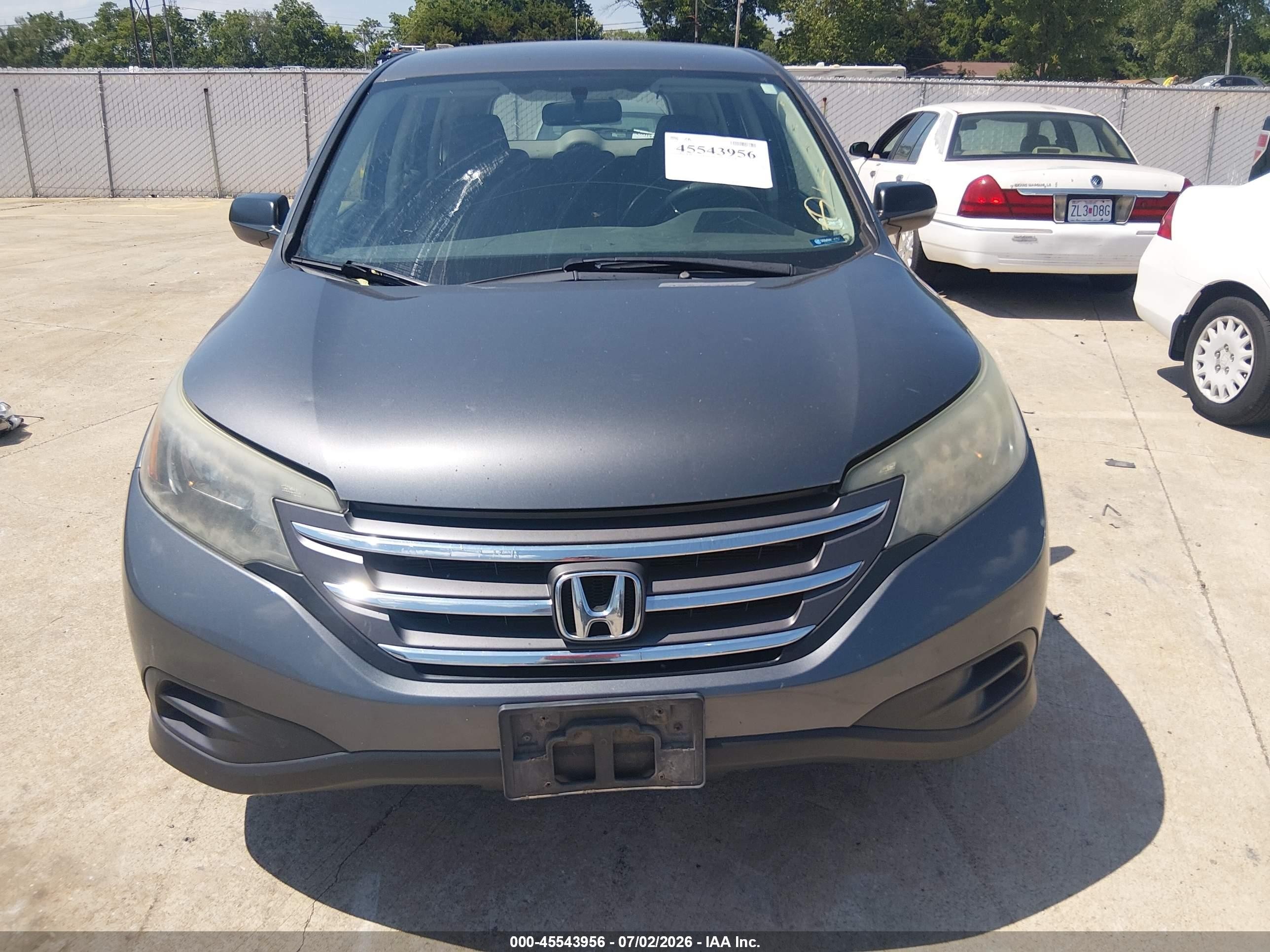 2014 Honda Cr-v Lx Серый vin: 2HKRM4H37EH717068