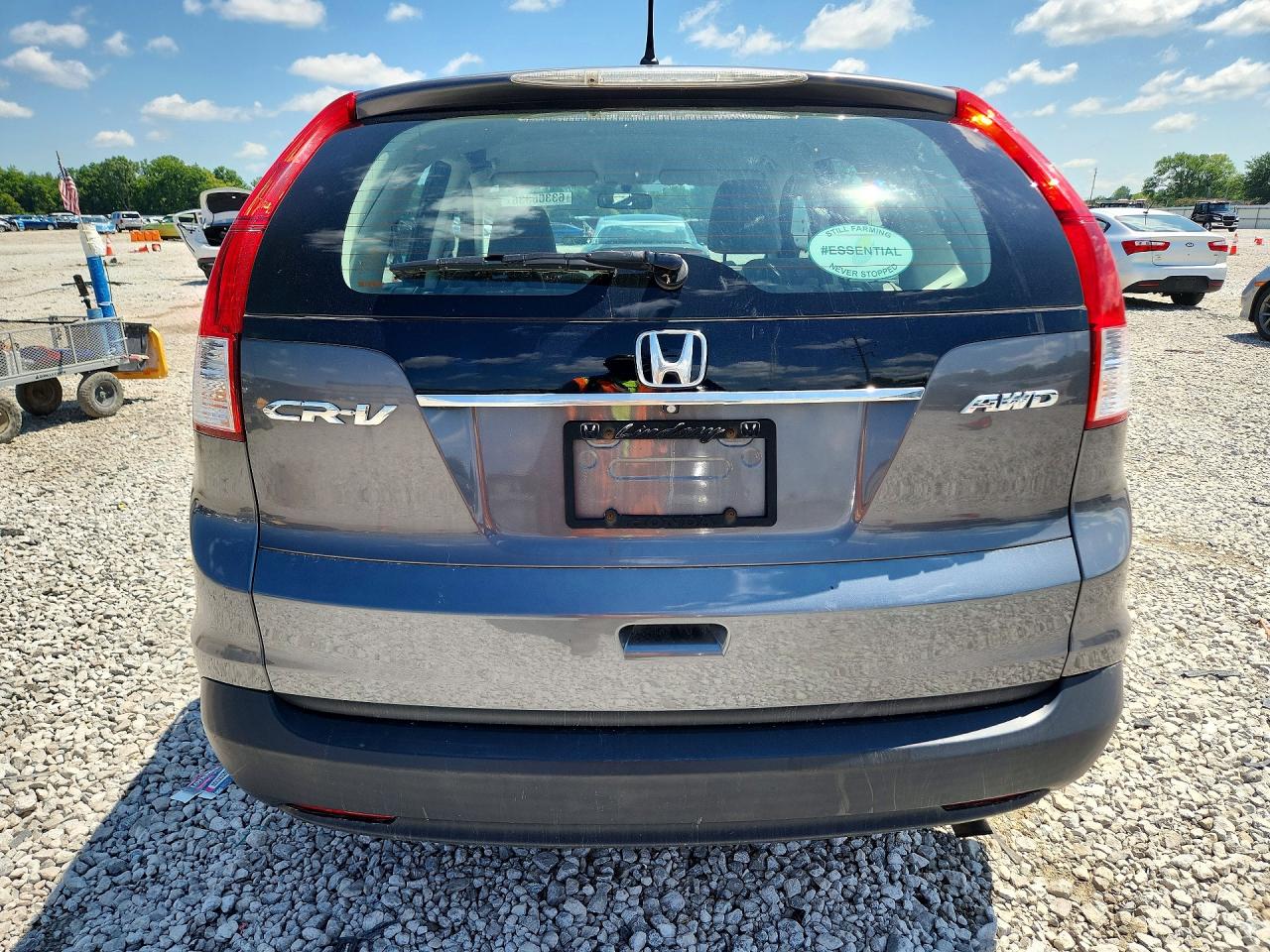 2014 Honda Cr-v Lx Gray vin: 2HKRM4H37EH727101