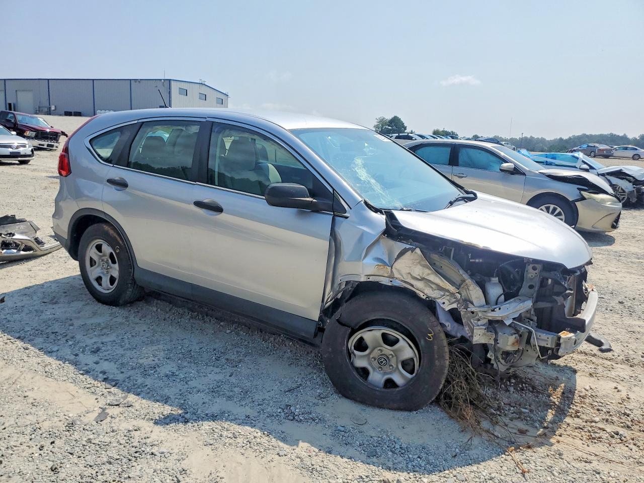 2015 Honda Cr-v Lx Silver vin: 2HKRM4H37FH602858