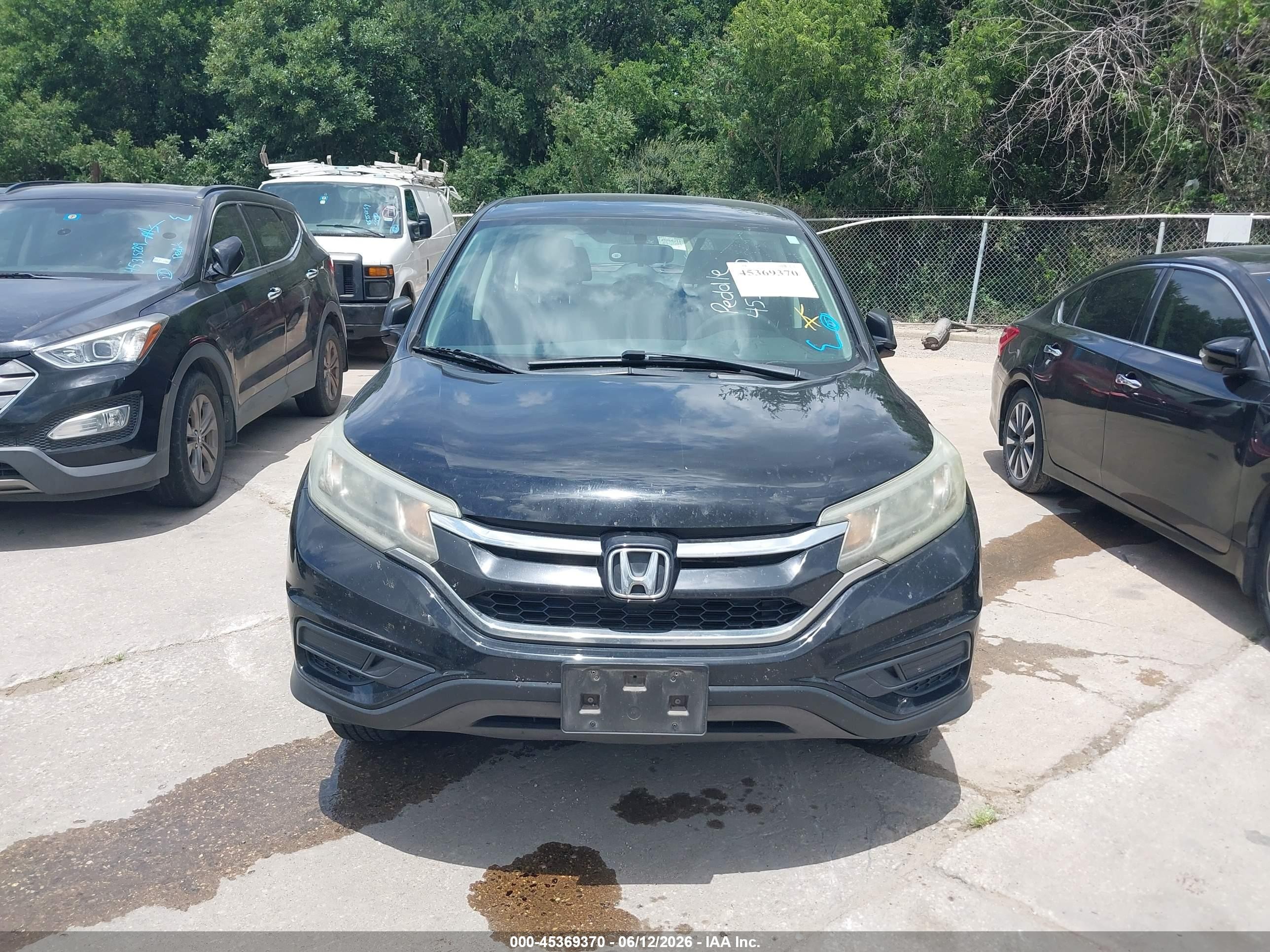 2015 Honda Cr-v Lx Черный vin: 2HKRM4H37FH623497