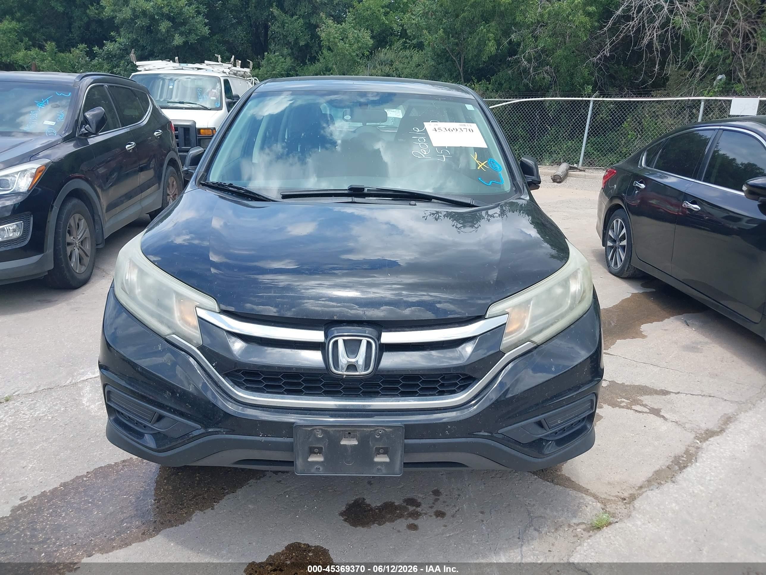 2015 Honda Cr-v Lx Черный vin: 2HKRM4H37FH623497