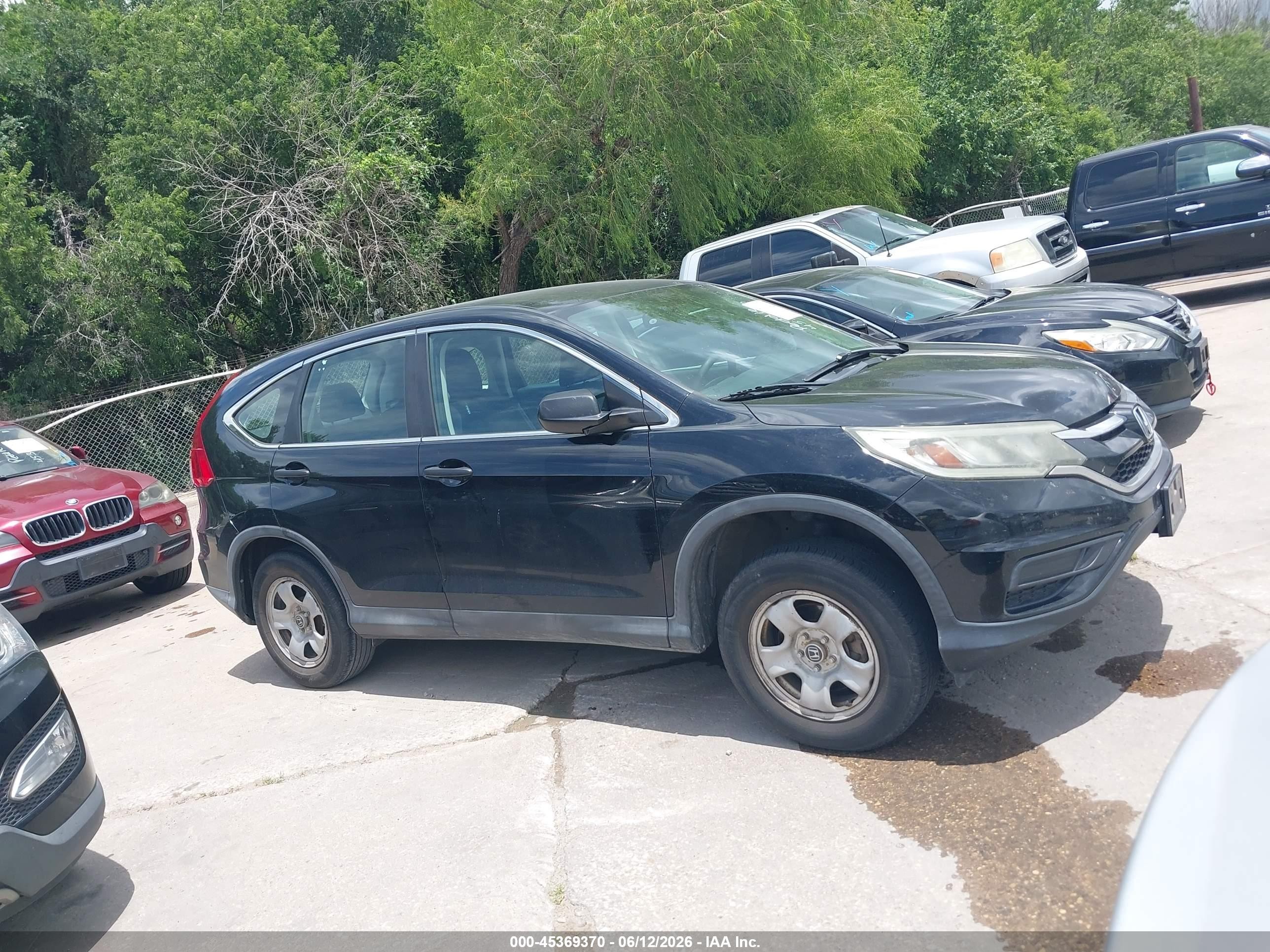 2015 Honda Cr-v Lx Черный vin: 2HKRM4H37FH623497