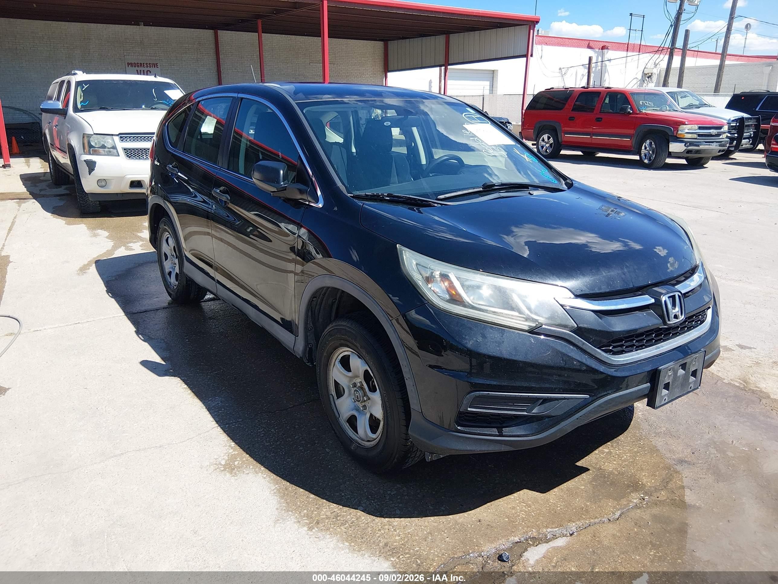 2015 Honda Cr-v Lx Black vin: 2HKRM4H37FH623497