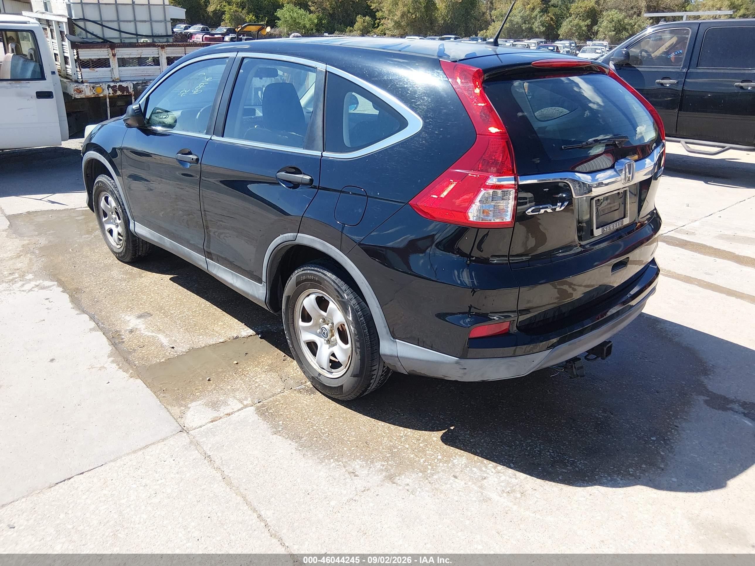 2015 Honda Cr-v Lx Черный vin: 2HKRM4H37FH623497