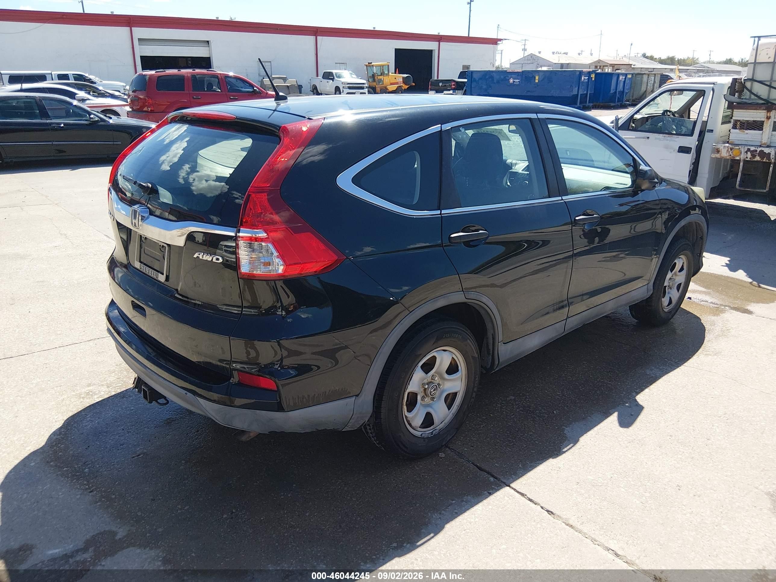 2015 Honda Cr-v Lx Черный vin: 2HKRM4H37FH623497