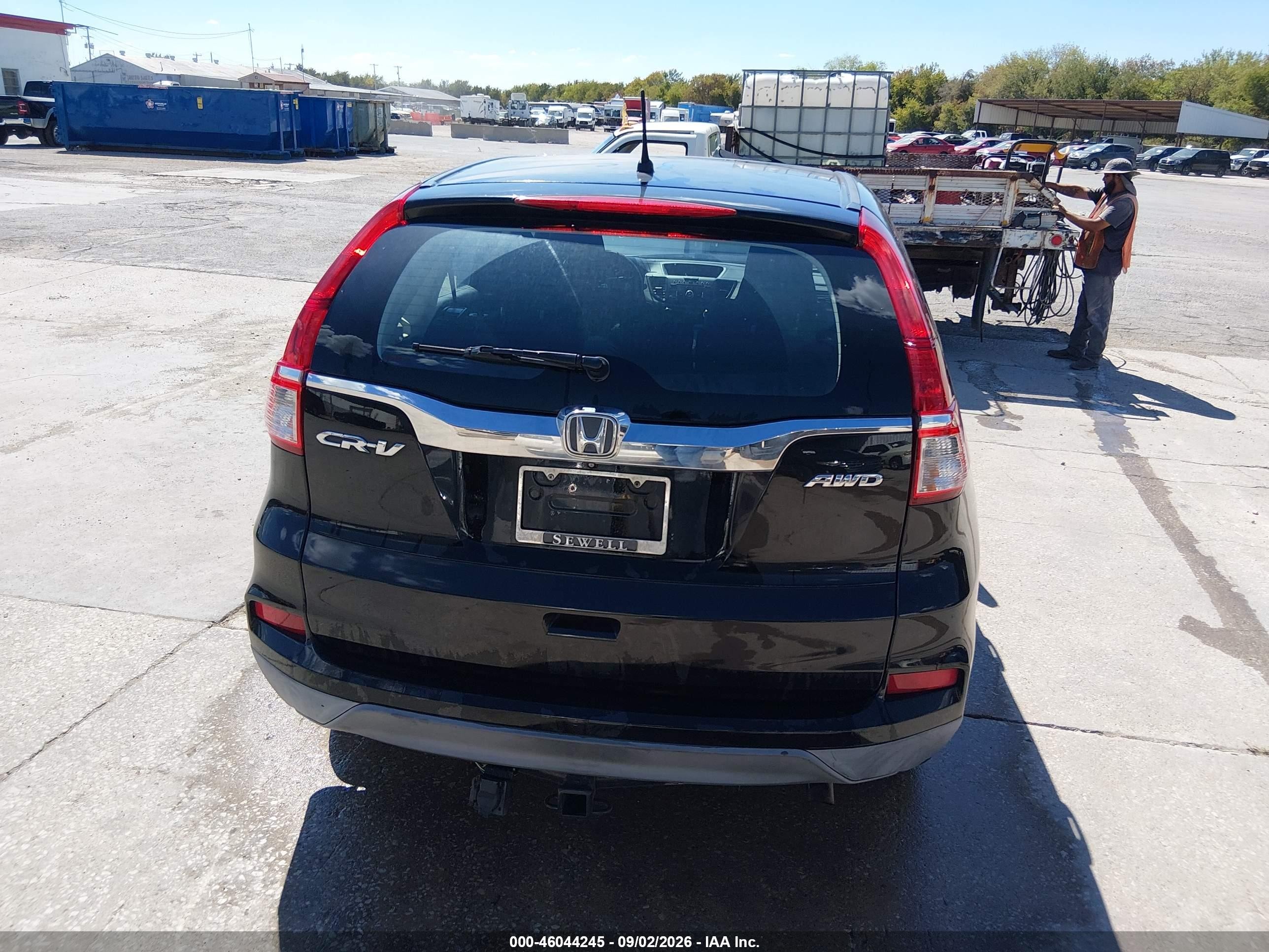 2015 Honda Cr-v Lx Черный vin: 2HKRM4H37FH623497