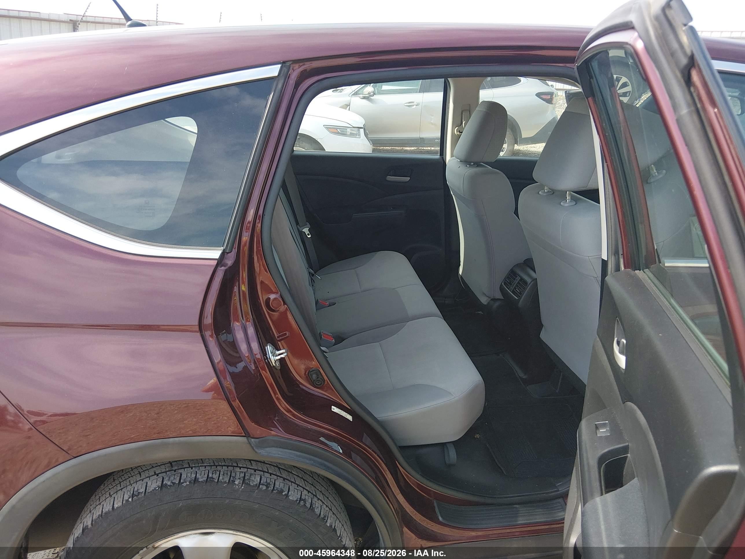 2015 Honda Cr-v Lx Maroon vin: 2HKRM4H37FH642969